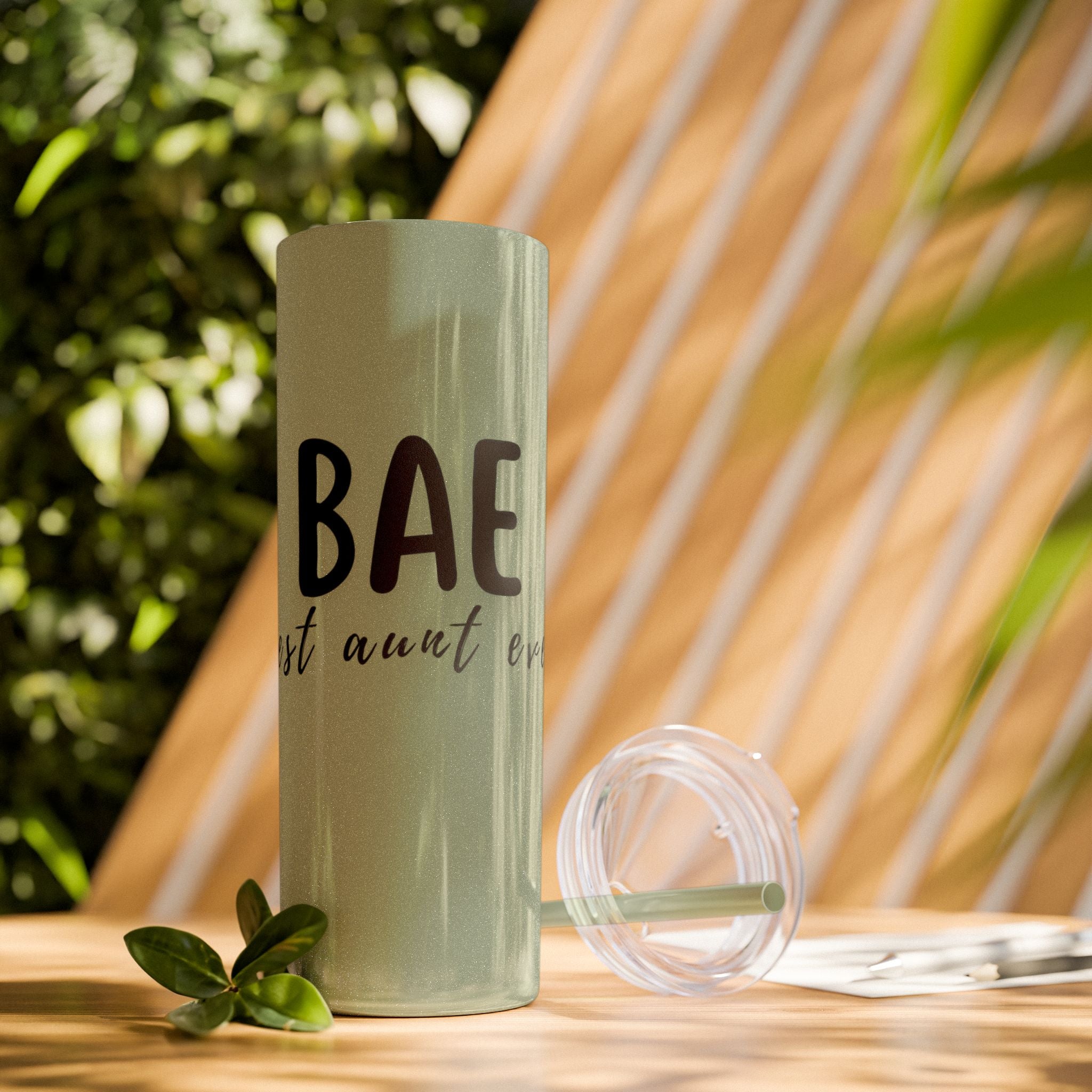 BAE Best Aunt Ever Skinny Tumbler with Straw, 20oz more colors