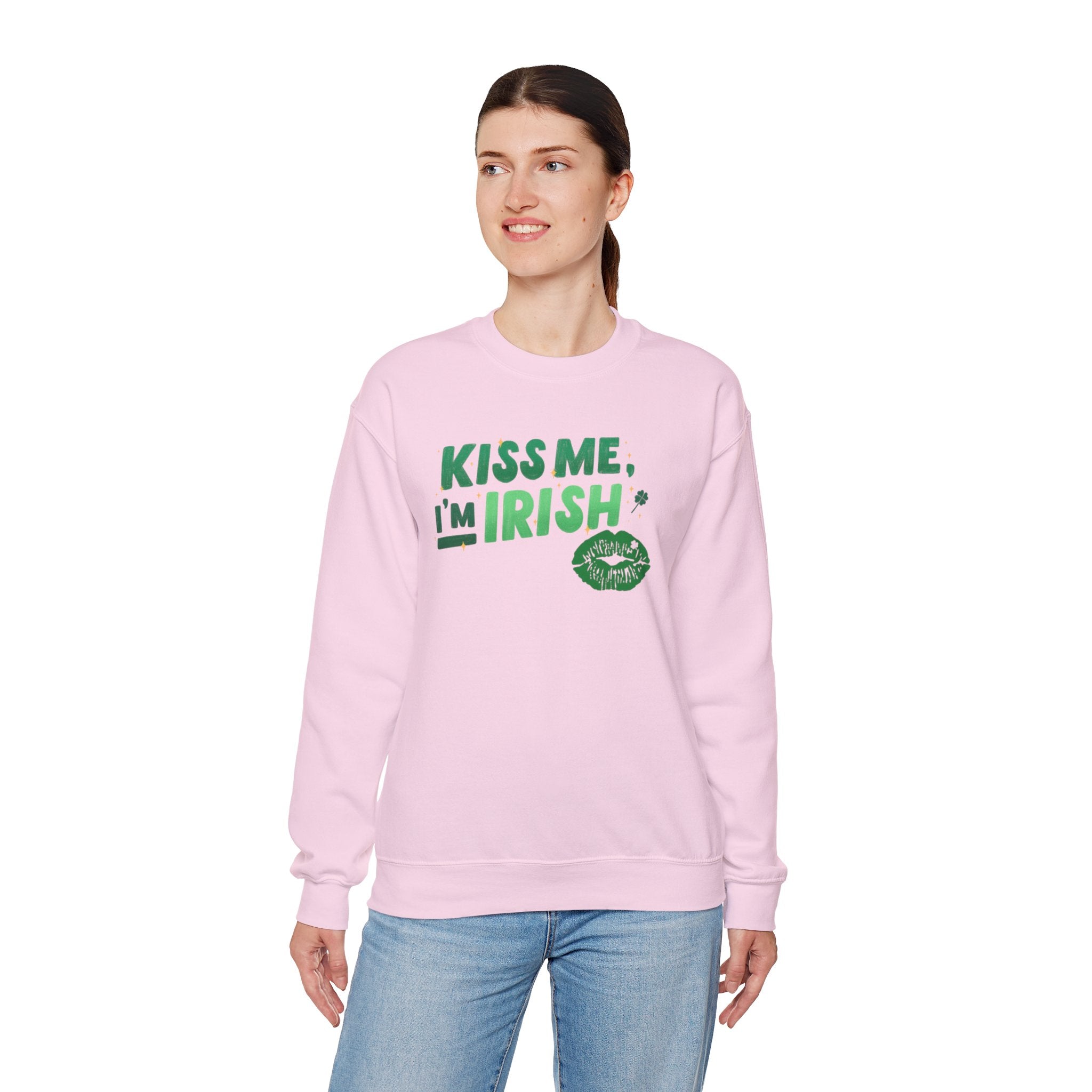 Kiss Me, I'm Irish Sweatshirt - Unisex St. Patrick's Day Crewneck