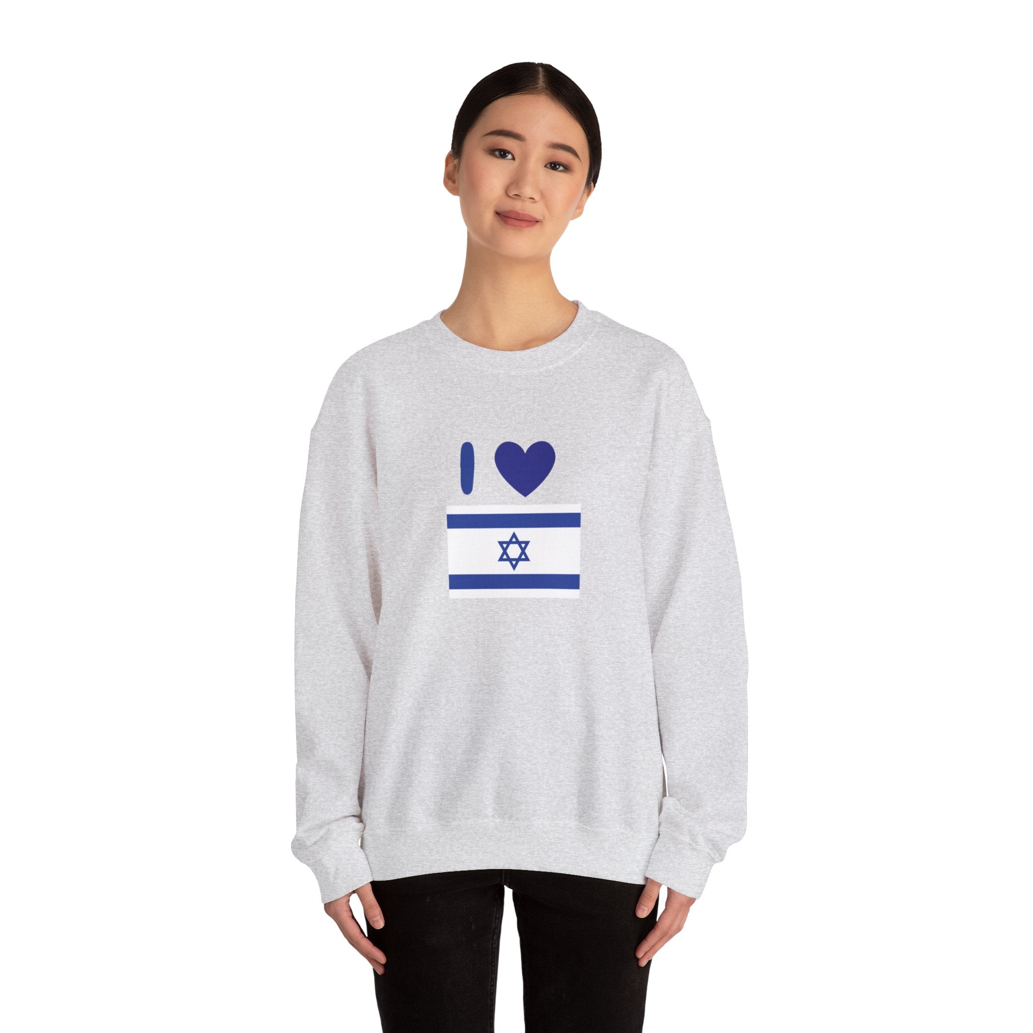 I Love Israel Unisex Heavy Blend™ Crewneck Sweatshirt