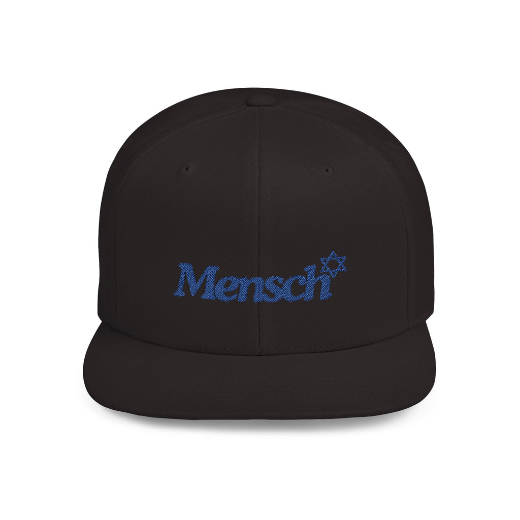 Mencsh Hat Jewish Gift for Mensch the Flat Bill Snapback Hat is the perfect gift