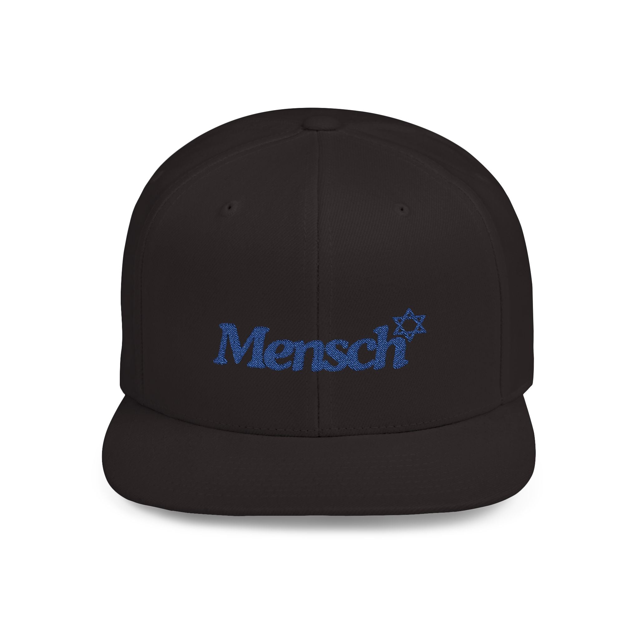 Mencsh Hat Jewish Gift for Mensch the Flat Bill Snapback Hat is the perfect gift