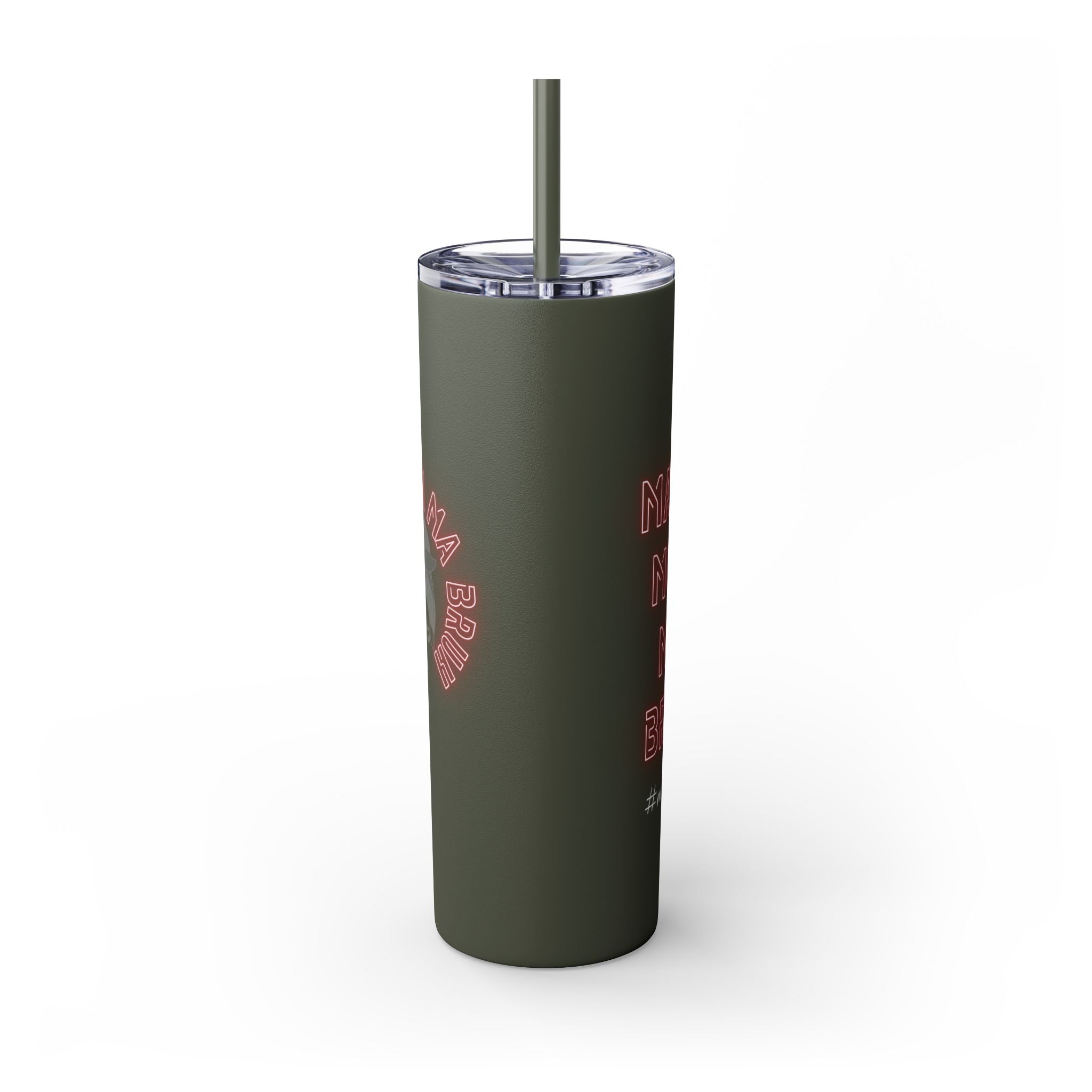 Mom Mama Ma Bruh Skinny Tumbler with Straw, 20oz