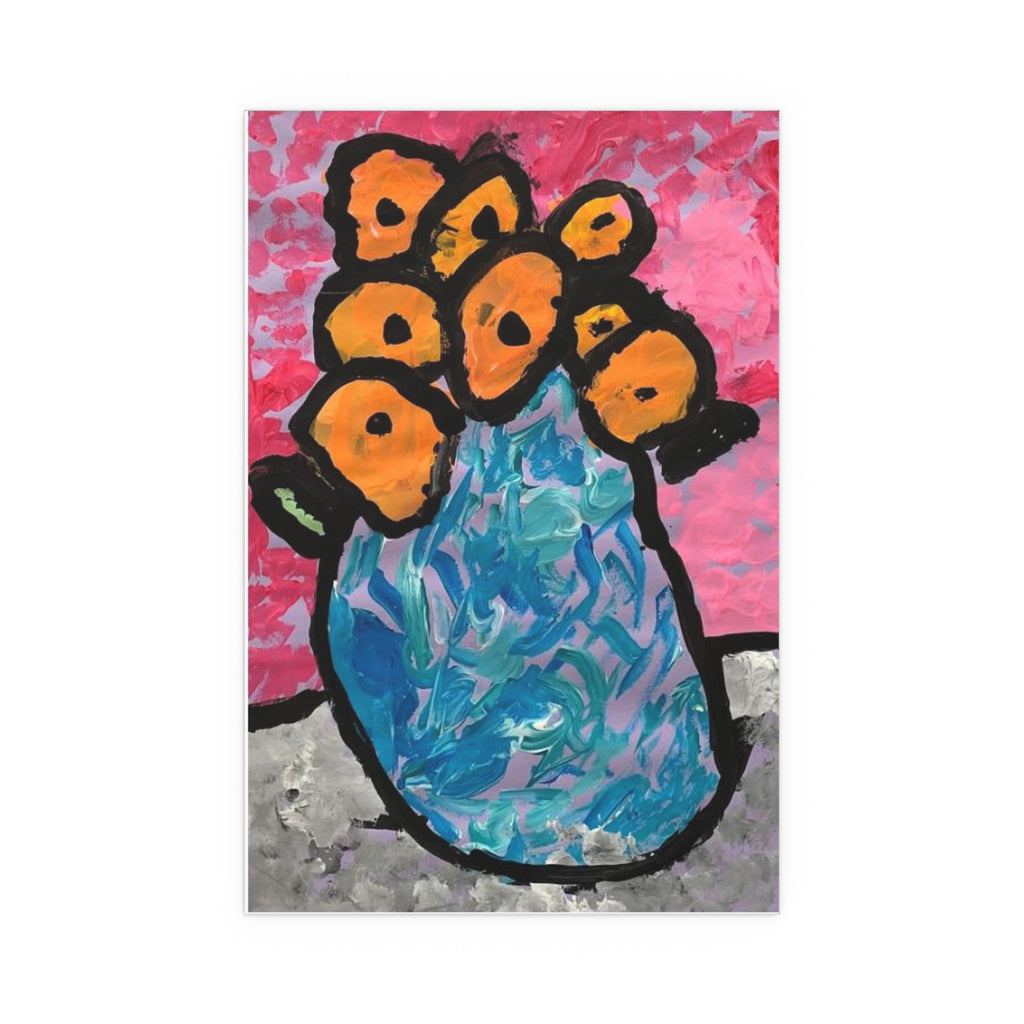 Berthe Morisot, Impressionist, Flowers in a Vase by Jackson Smith silk poster