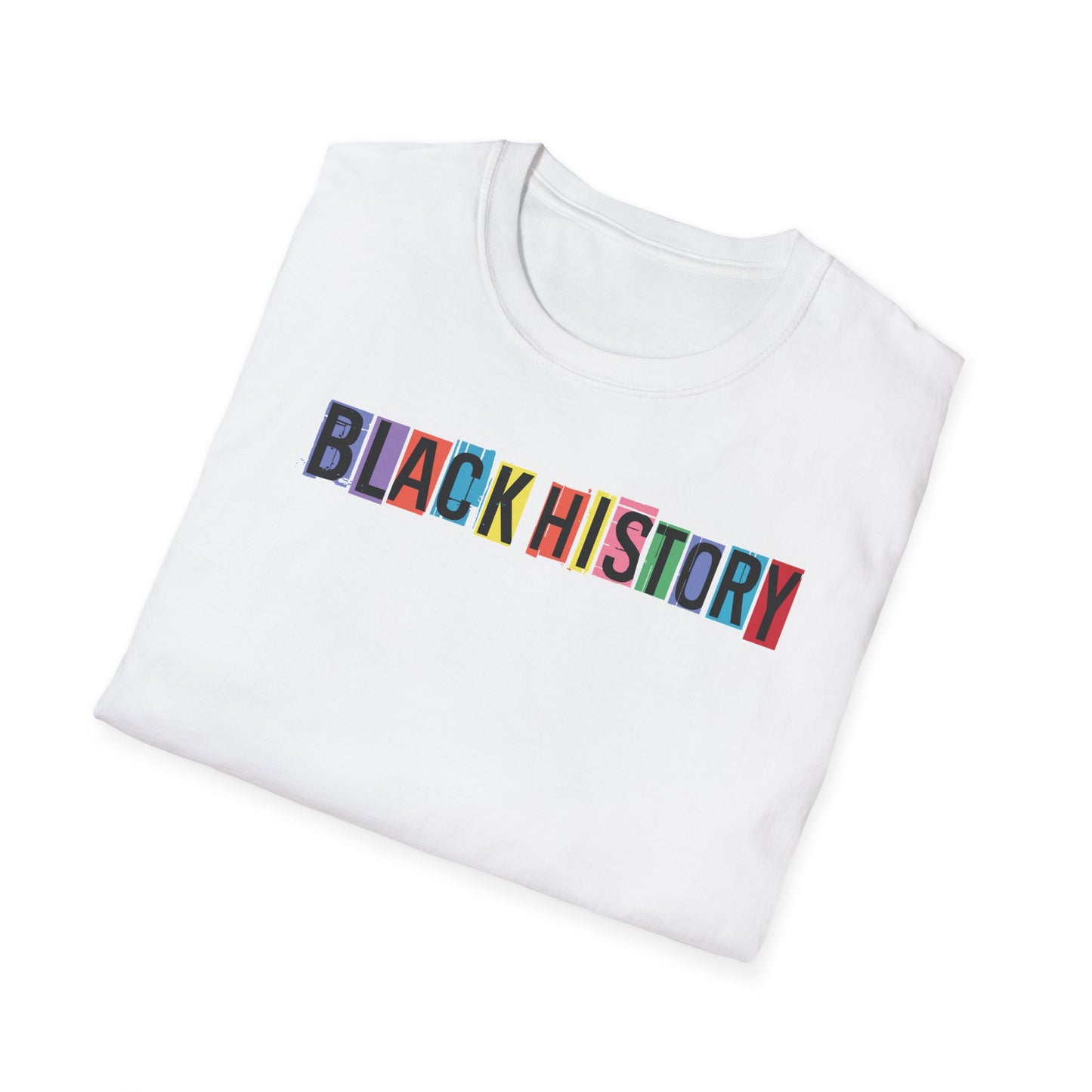 Black History T-Shirt Love Black History Month Shirt to Support Black History - Unisex Softstyle Tee, Pride Apparel