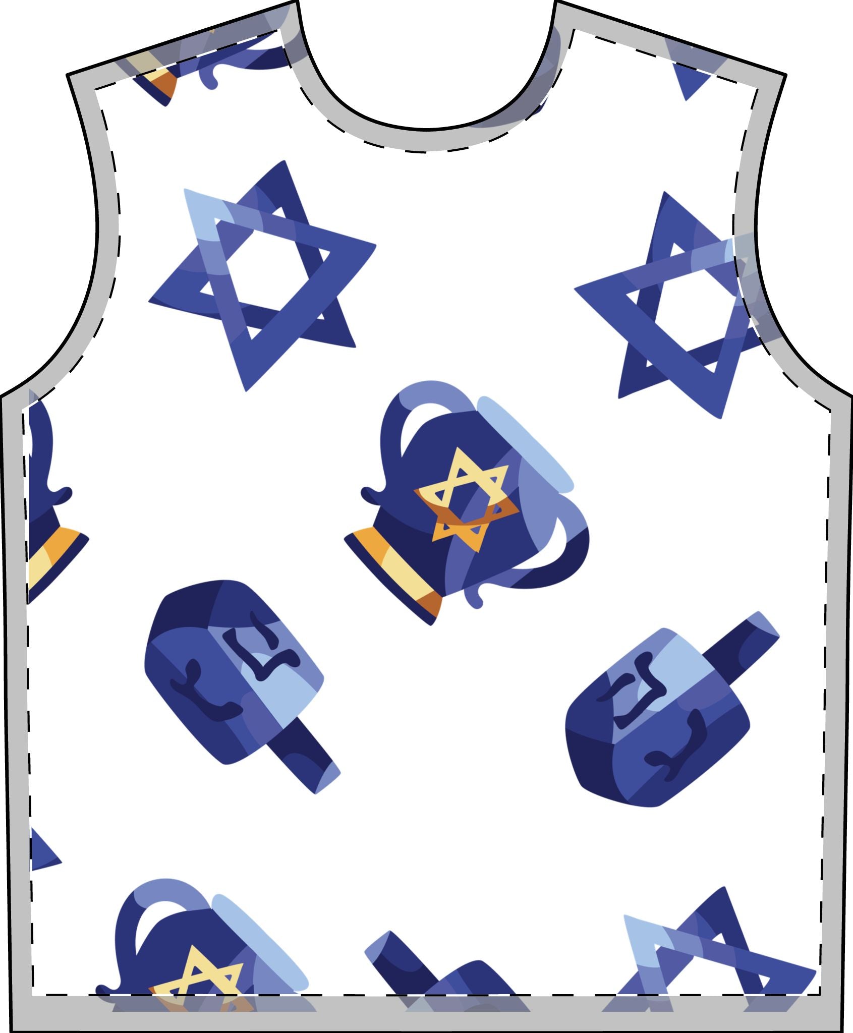 Zeyde's Navy Hanukkah Pajama Print Set for Adults | Hanukkah Pajamas for Adults | Chanukah Lounge Wear