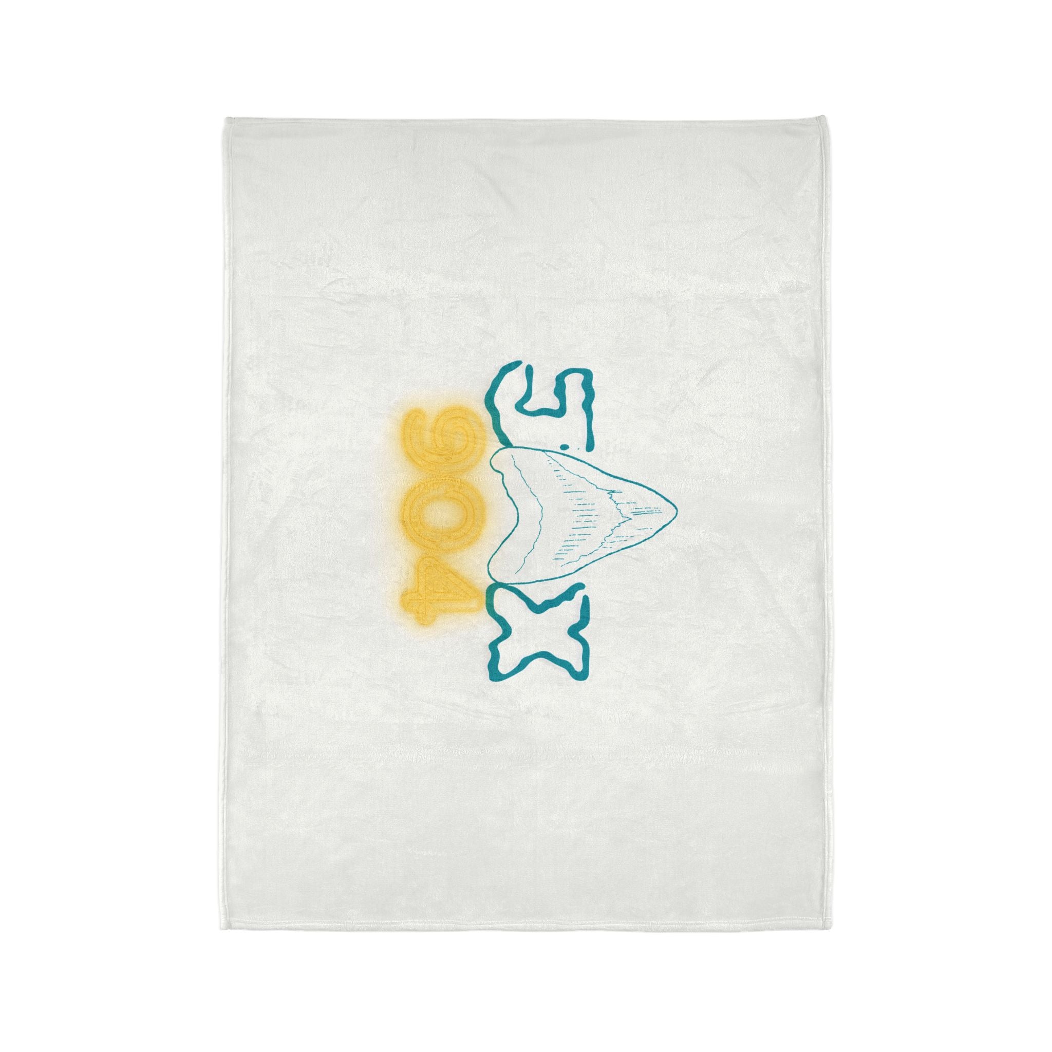 Shark Tooth Hunting 904 Soft Polyester Blanket