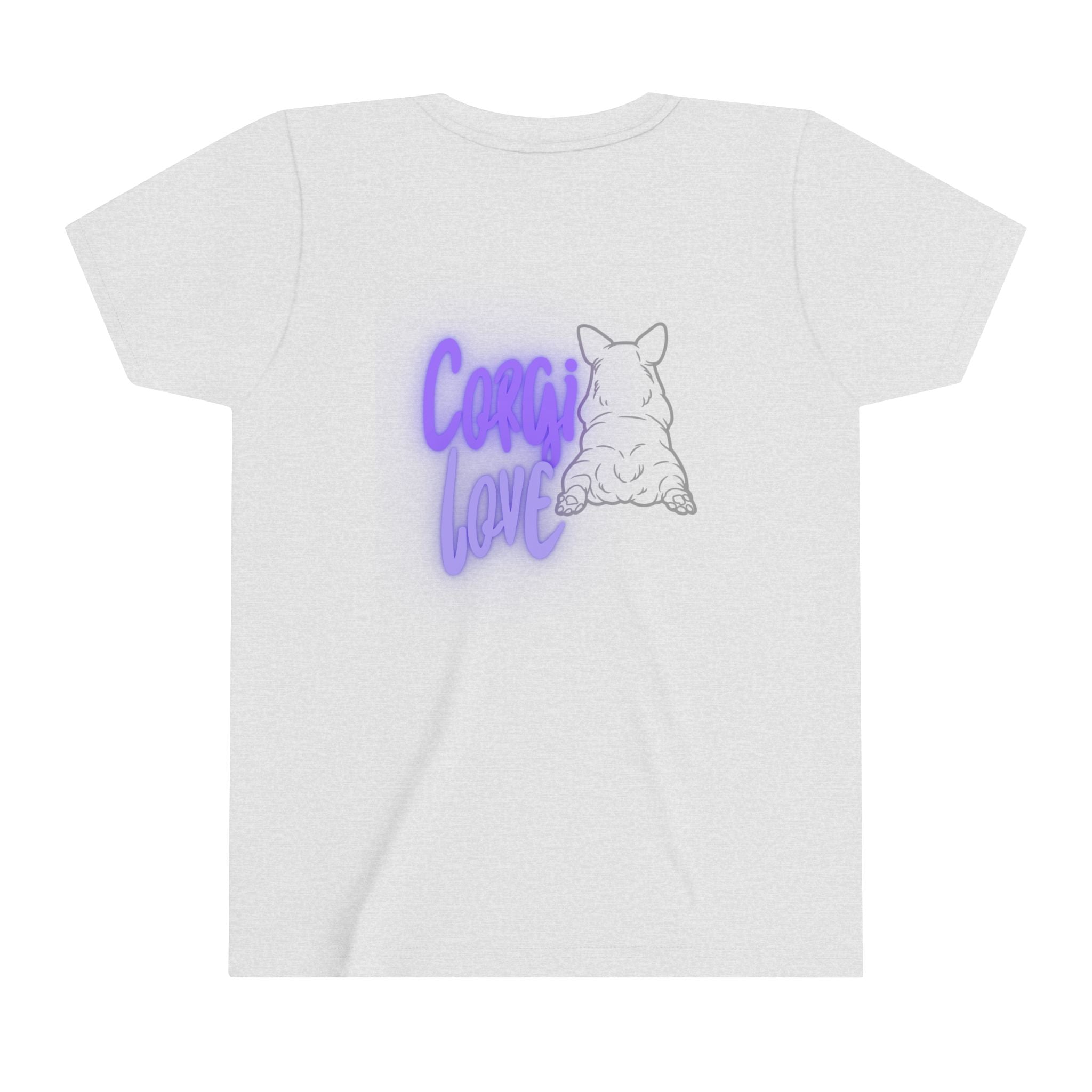 Custom Corgi Love Gemma Youth Short Sleeve Tee