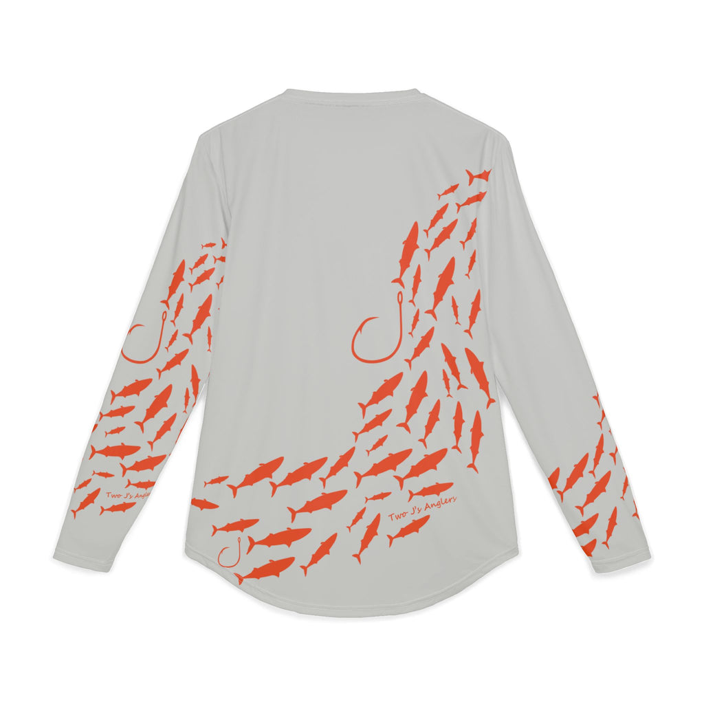 Men's UV Protection Fishing Shirt, Perfect for Dads, Gift for Fishermen, Long Sleeve Tee with Fish Design