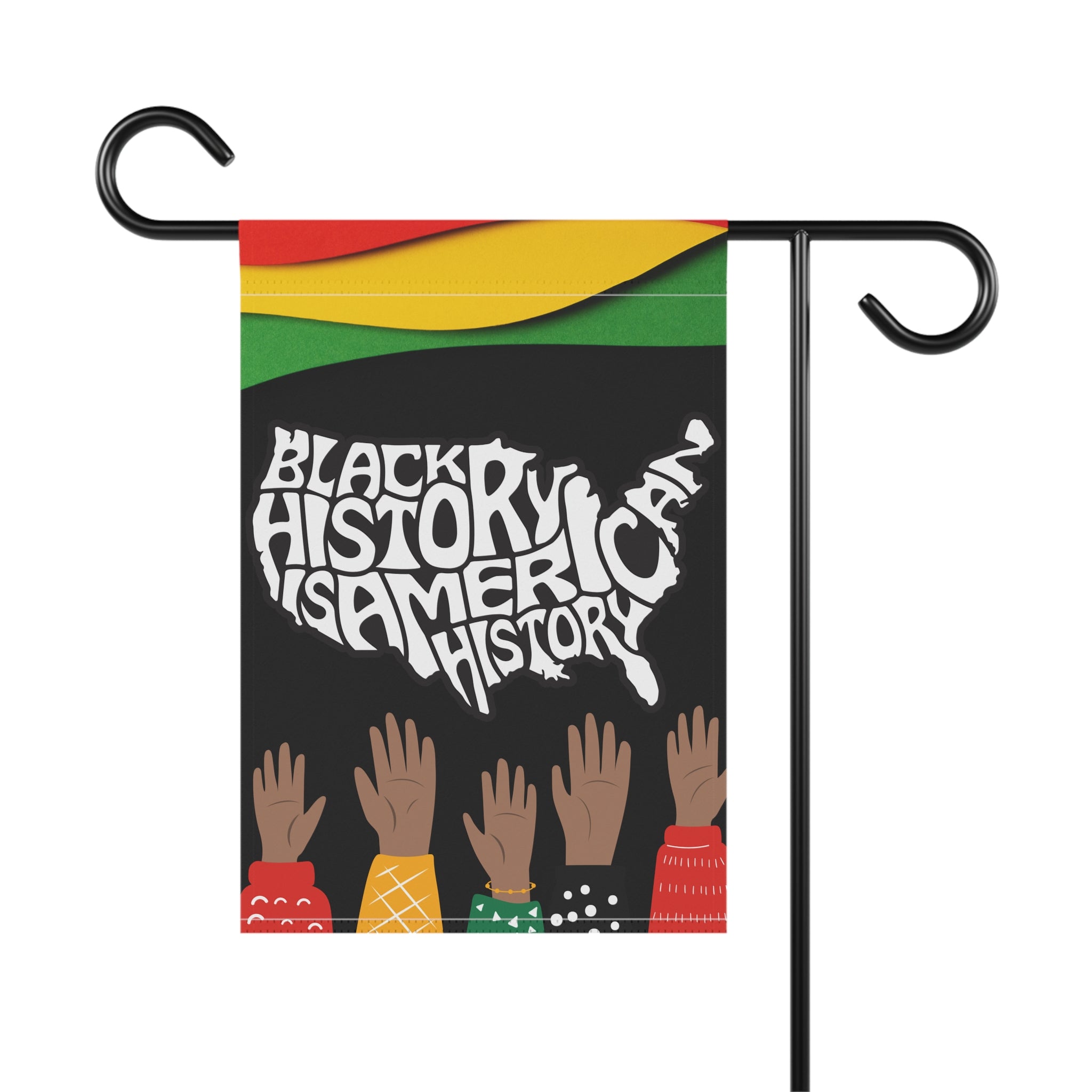 Black History Garden Flag, Celebrate Black History, House Banner, Outdoor Flag, Historical Garden Decor, Black Heritage Flag