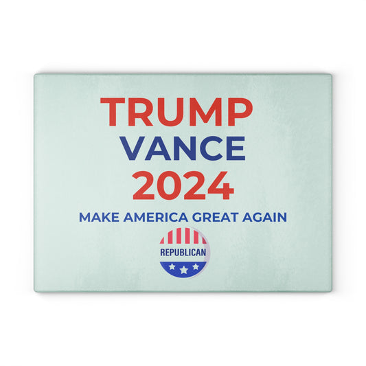 Trump Vance Glass Cutting Board