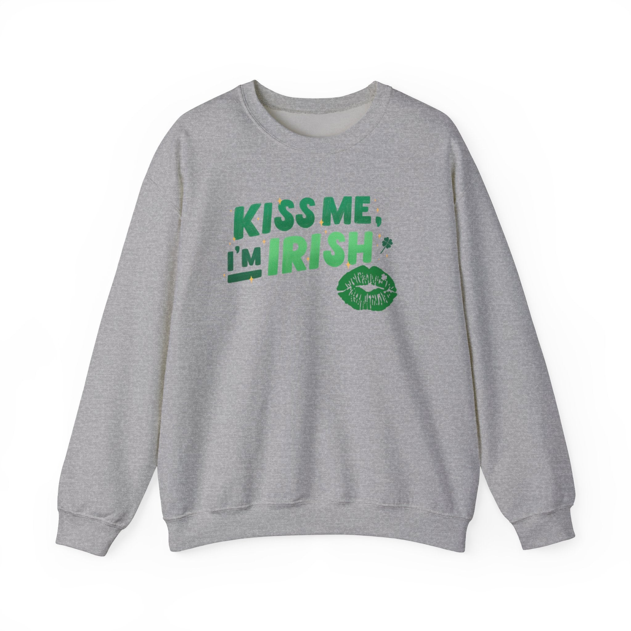 Kiss Me, I'm Irish Sweatshirt - Unisex St. Patrick's Day Crewneck