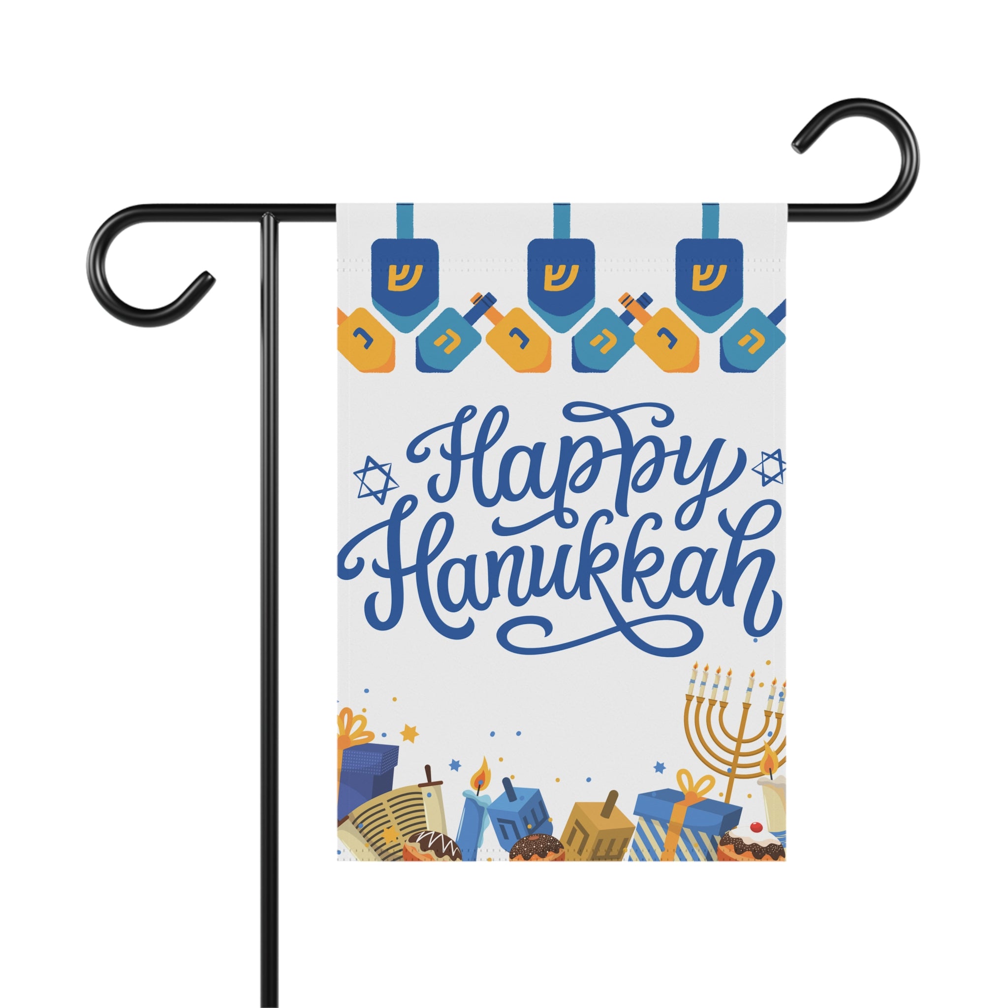 Happy Hanukkah Flag, Hanukkah House or Garden Flag