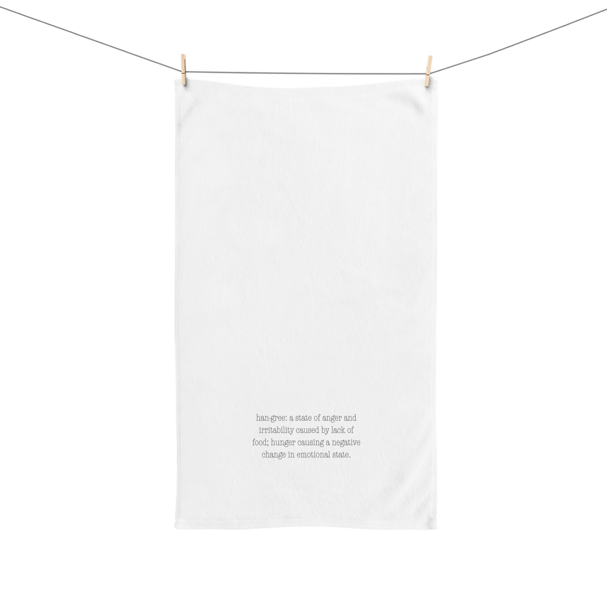 Hangry Definition, Hungry or Hangry Humorous Kitchen Towel Hangry Hand Towel for Kitchen