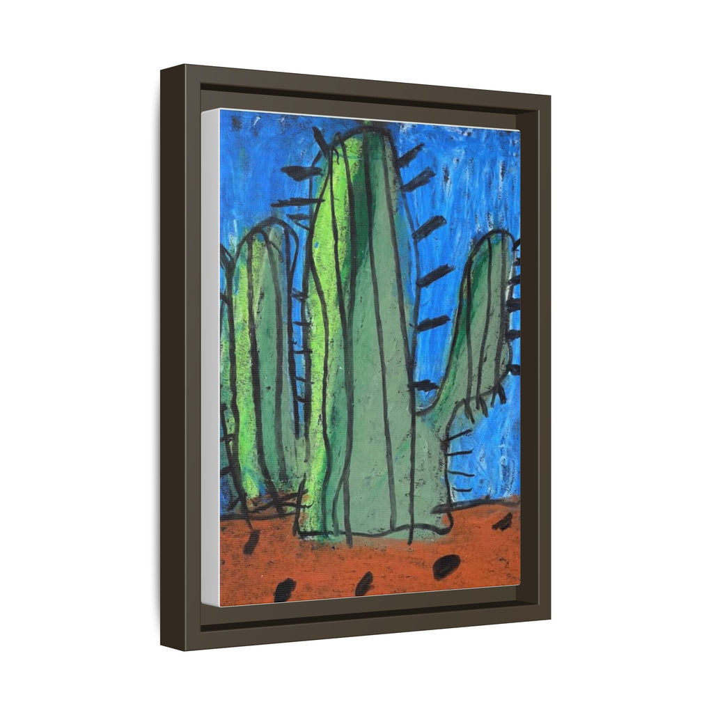 Cactus Matte Canvas, Framed Art by Jackson Smith