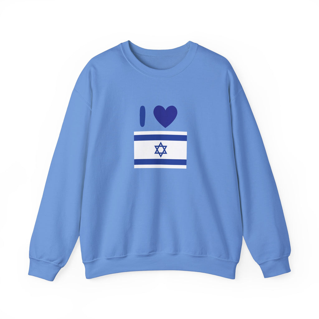 I Love Israel Unisex Heavy Blend™ Crewneck Sweatshirt