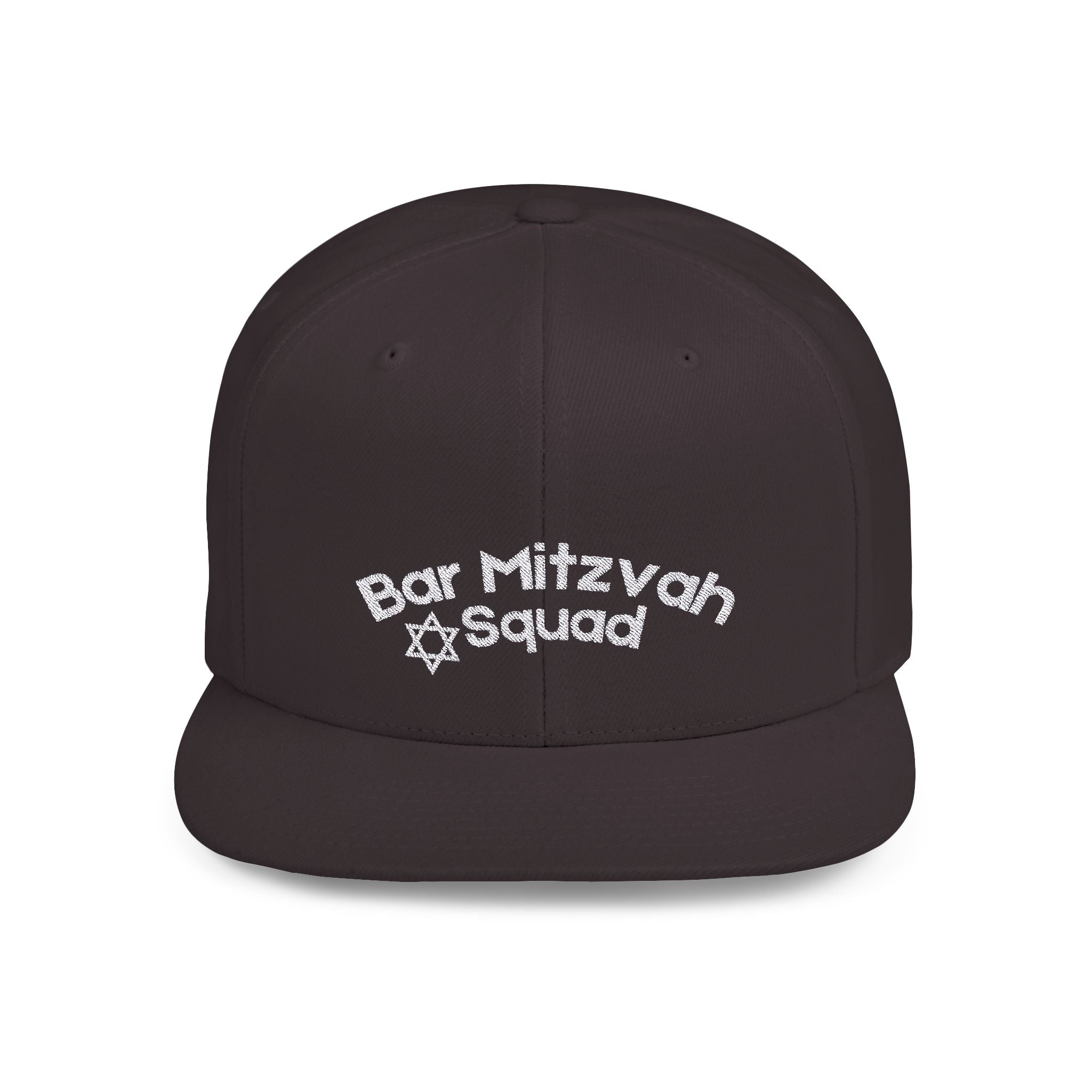 Bar Mitzvah Squad Flat Bill Snapback Bar Mitzvah Hat