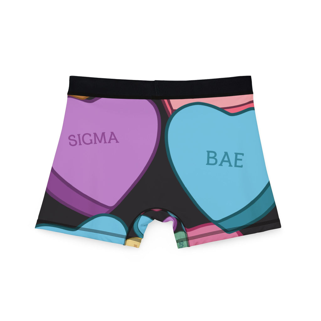 Men's Candy Heart Sigma Boxer Briefs for Valentines Day Boxers