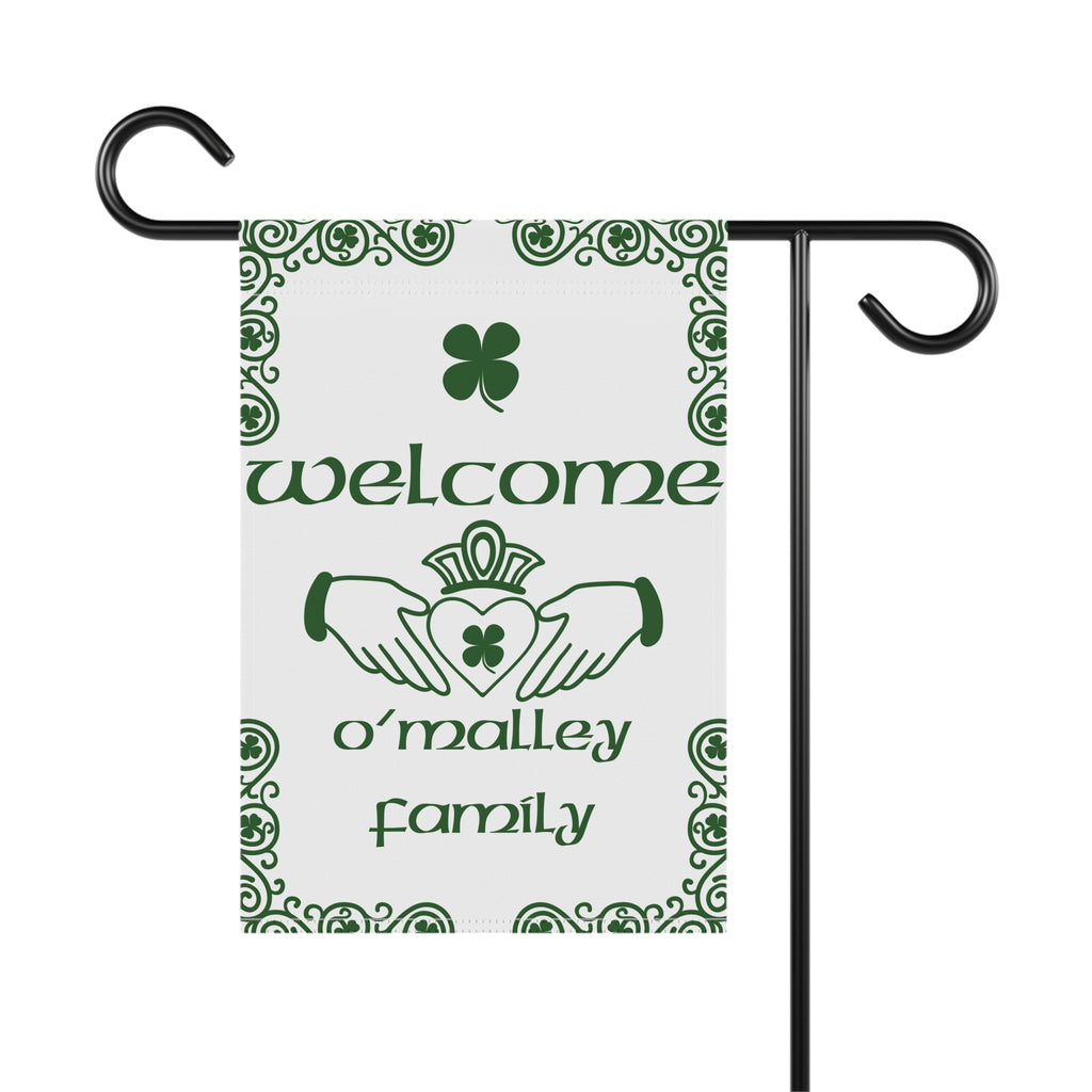 Custom Family Name Garden Flag Custom Surname Flag Irish Garden Flag Irish Flag
