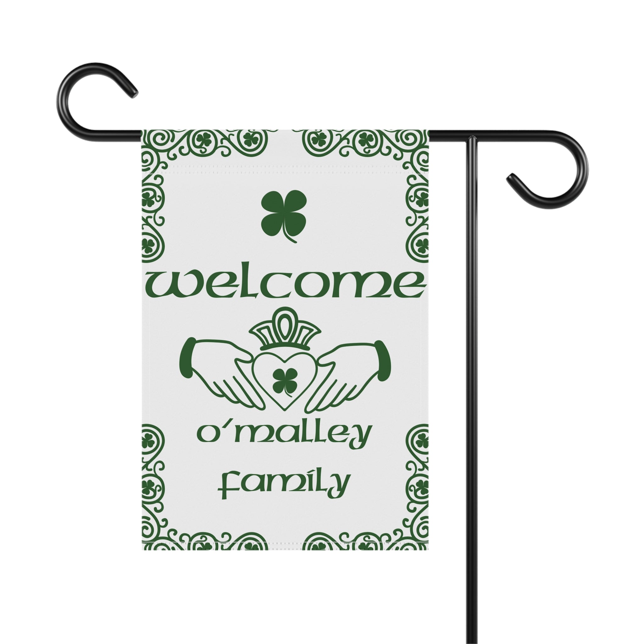 Custom Family Name Garden Flag Custom Surname Flag Irish Garden Flag Irish Flag
