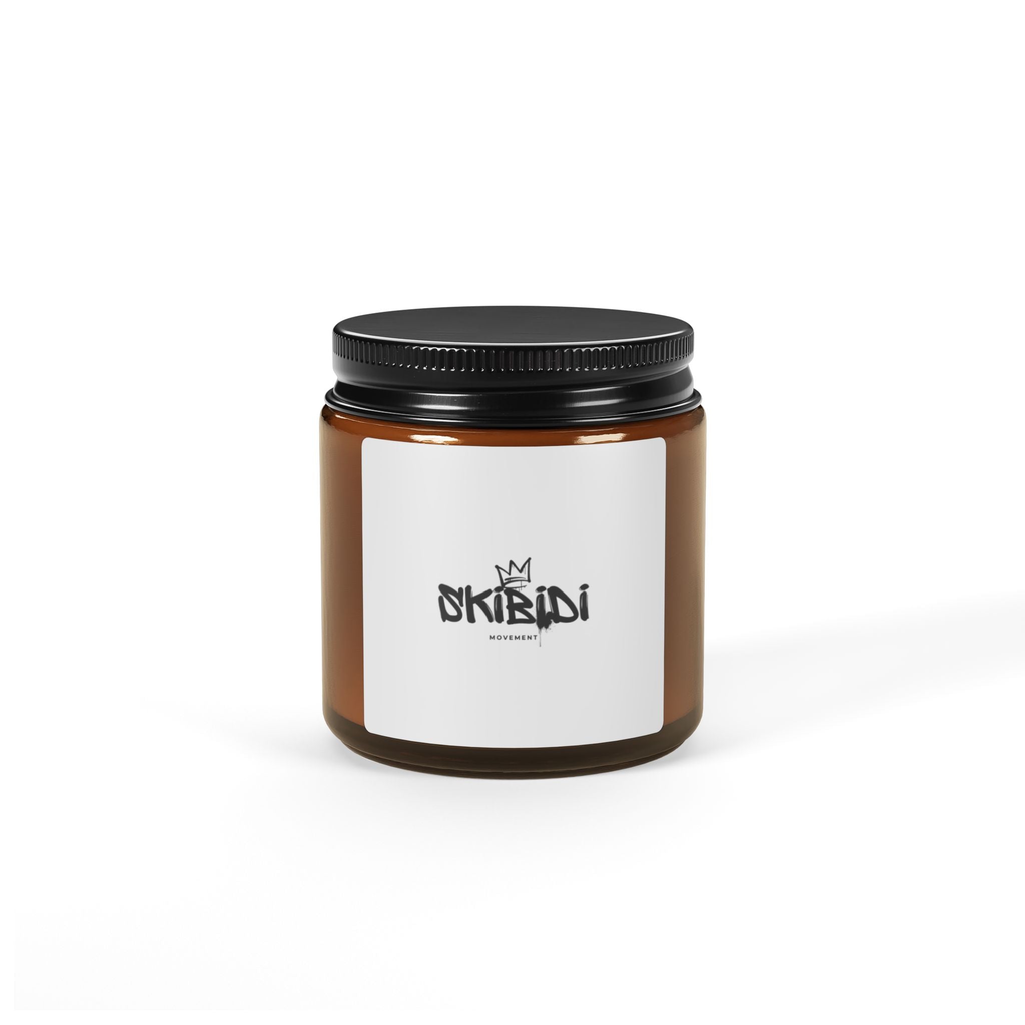 Skibidi Scented Soy Candle (Multi-Size, Amber Jar)