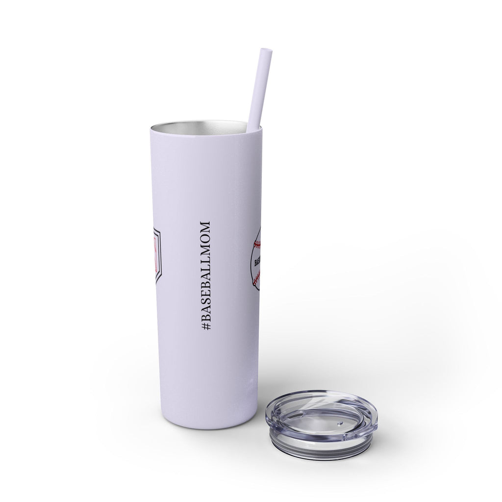 Custom CJs Mom Skinny Tumbler with Straw, 20oz