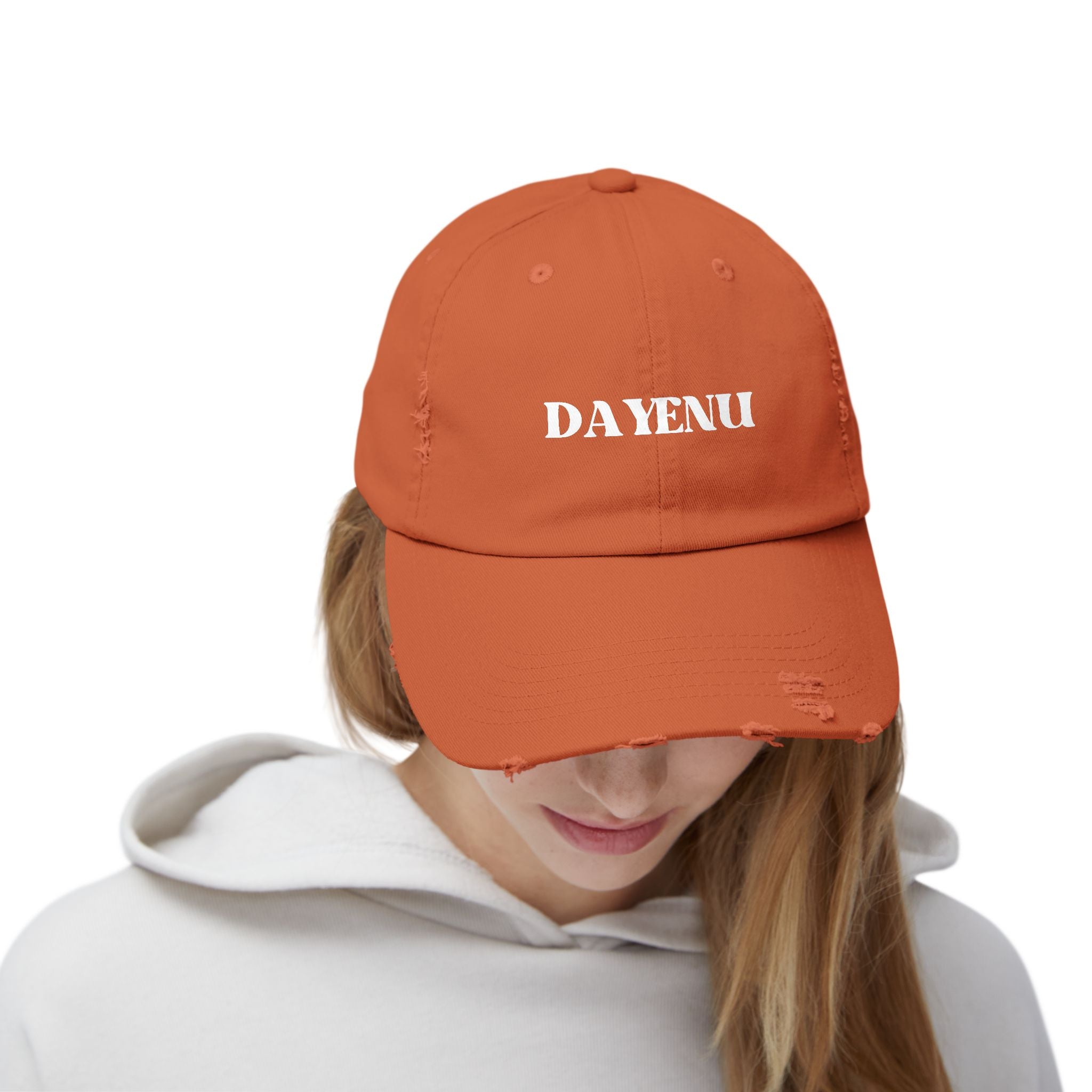Dayenu Jewish Pride Baseball Hat  Distressed Cap with 'DAYENU' Jewish Gifts