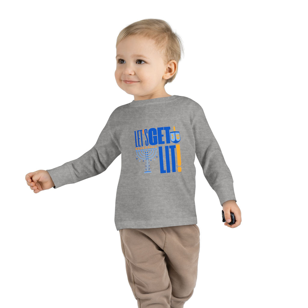 Toddler Hanukkah Shirt, Hanukkah Long Sleeve Tee, Chanukah Shirt for Toddler