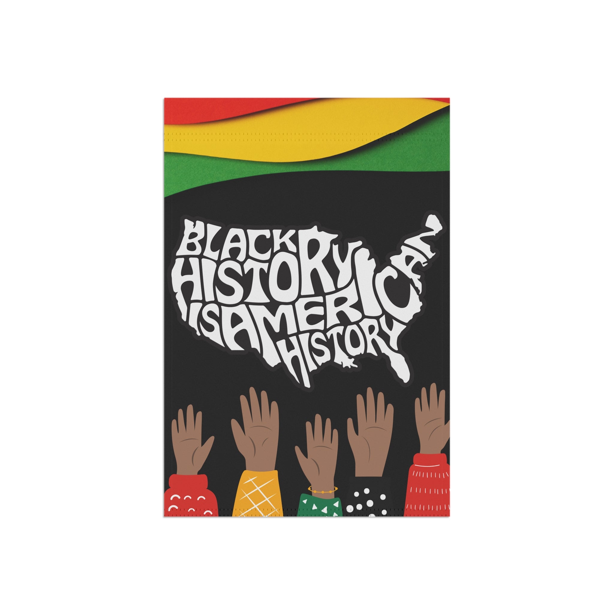 Black History Garden Flag, Celebrate Black History, House Banner, Outdoor Flag, Historical Garden Decor, Black Heritage Flag