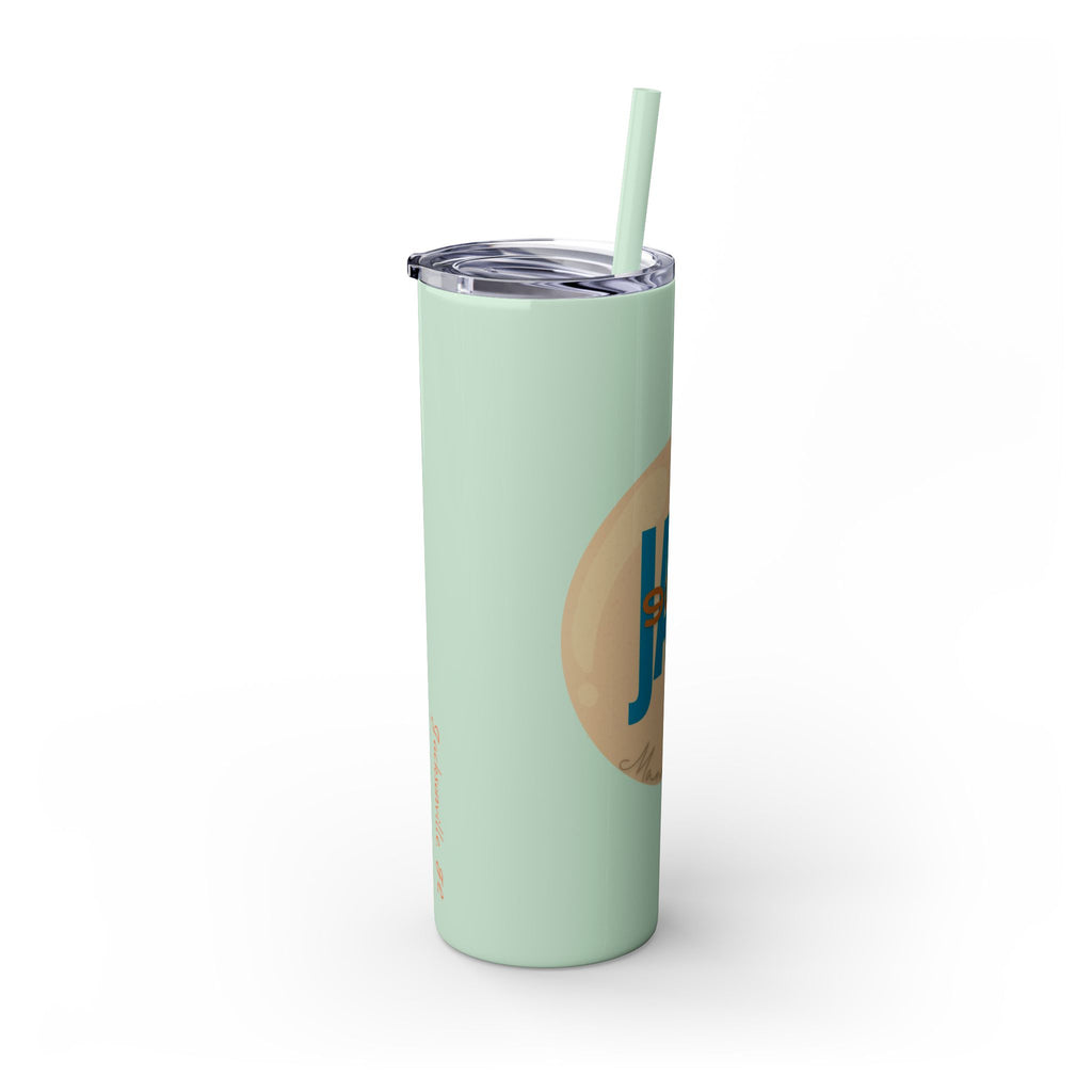 Mandarin 904 Skinny Tumbler with Straw, 20oz
