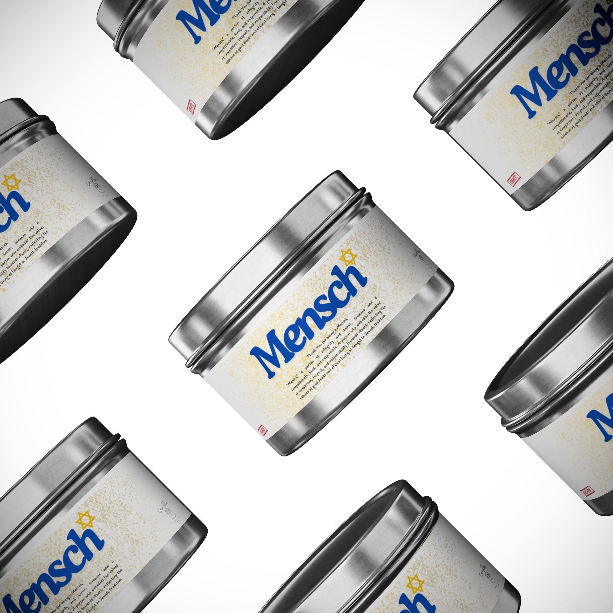 Thank You for being a Mensch Candle. Thank you Gift. Mensch Gift Jewish Thank you Gift