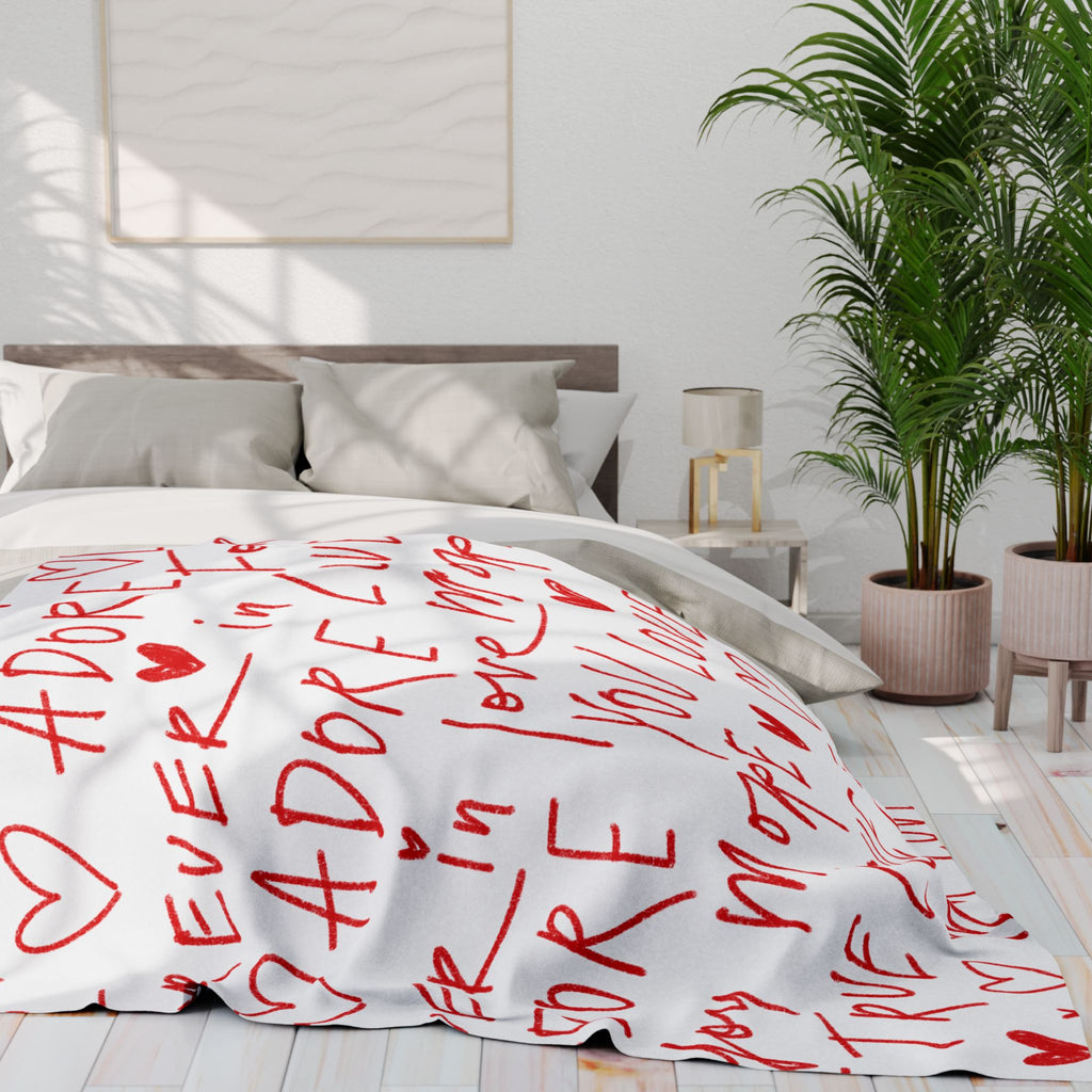 Valentine's Fleece Blanket Soft Cozy Valentine's Blanket