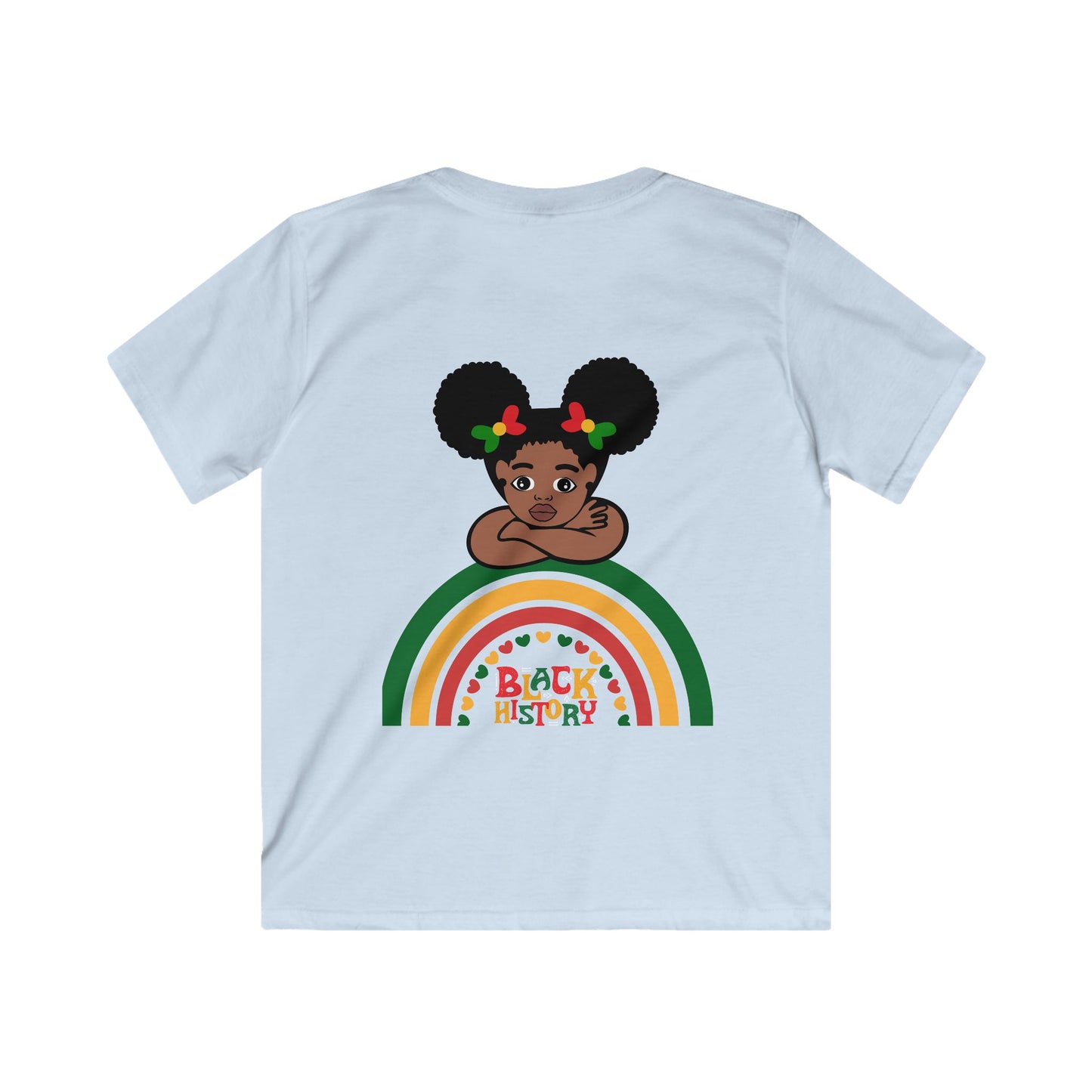 Black HIstory T Shirt for Black History Kids Soft Tee