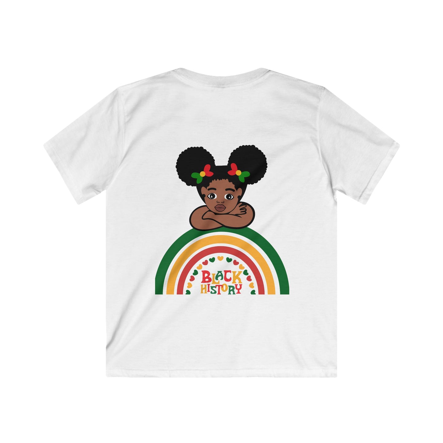 Black HIstory T Shirt for Black History Kids Soft Tee