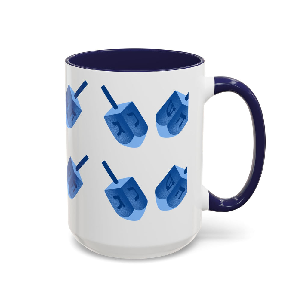 Dreidels Hanukkah Mug 15 oz