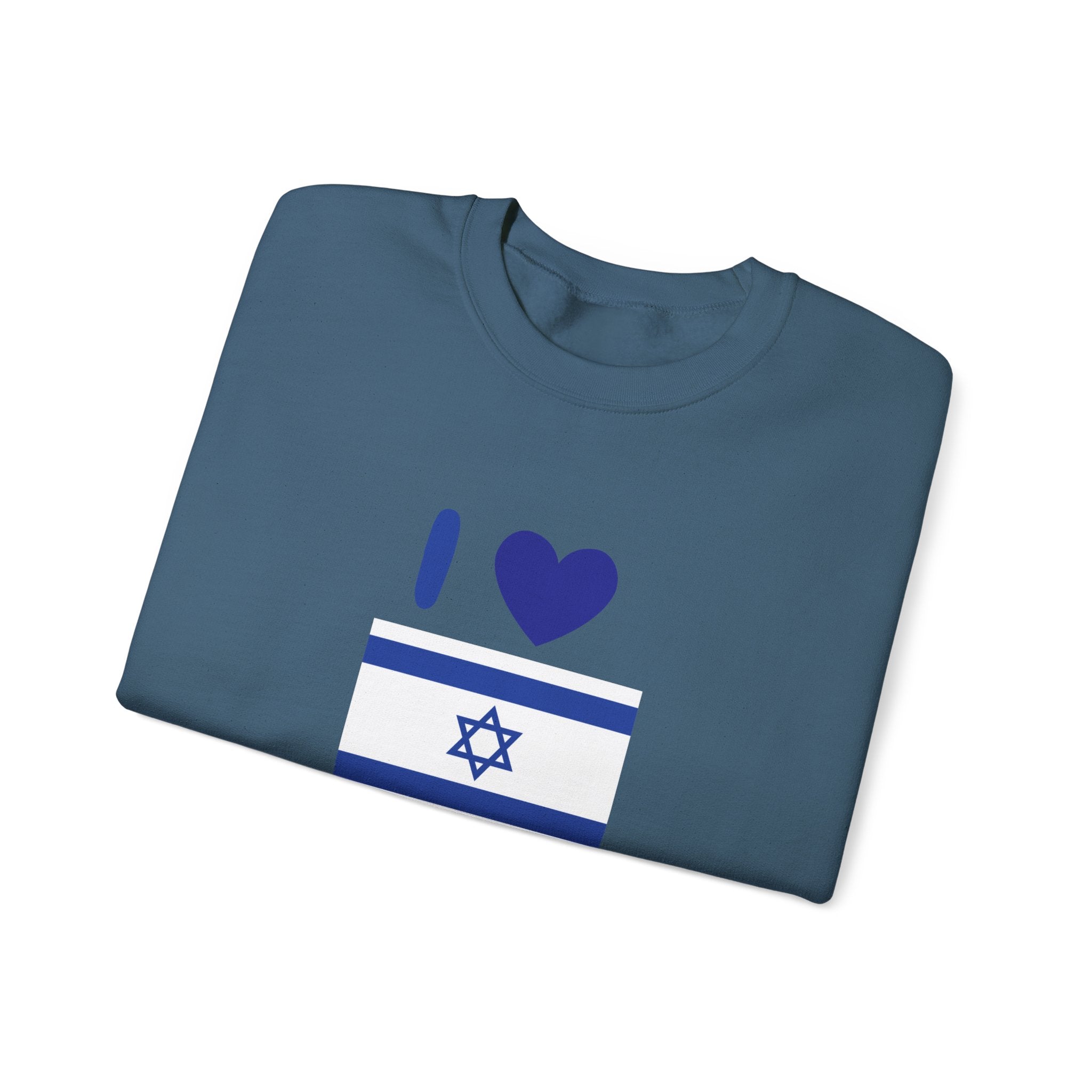 I Love Israel Unisex Heavy Blend™ Crewneck Sweatshirt