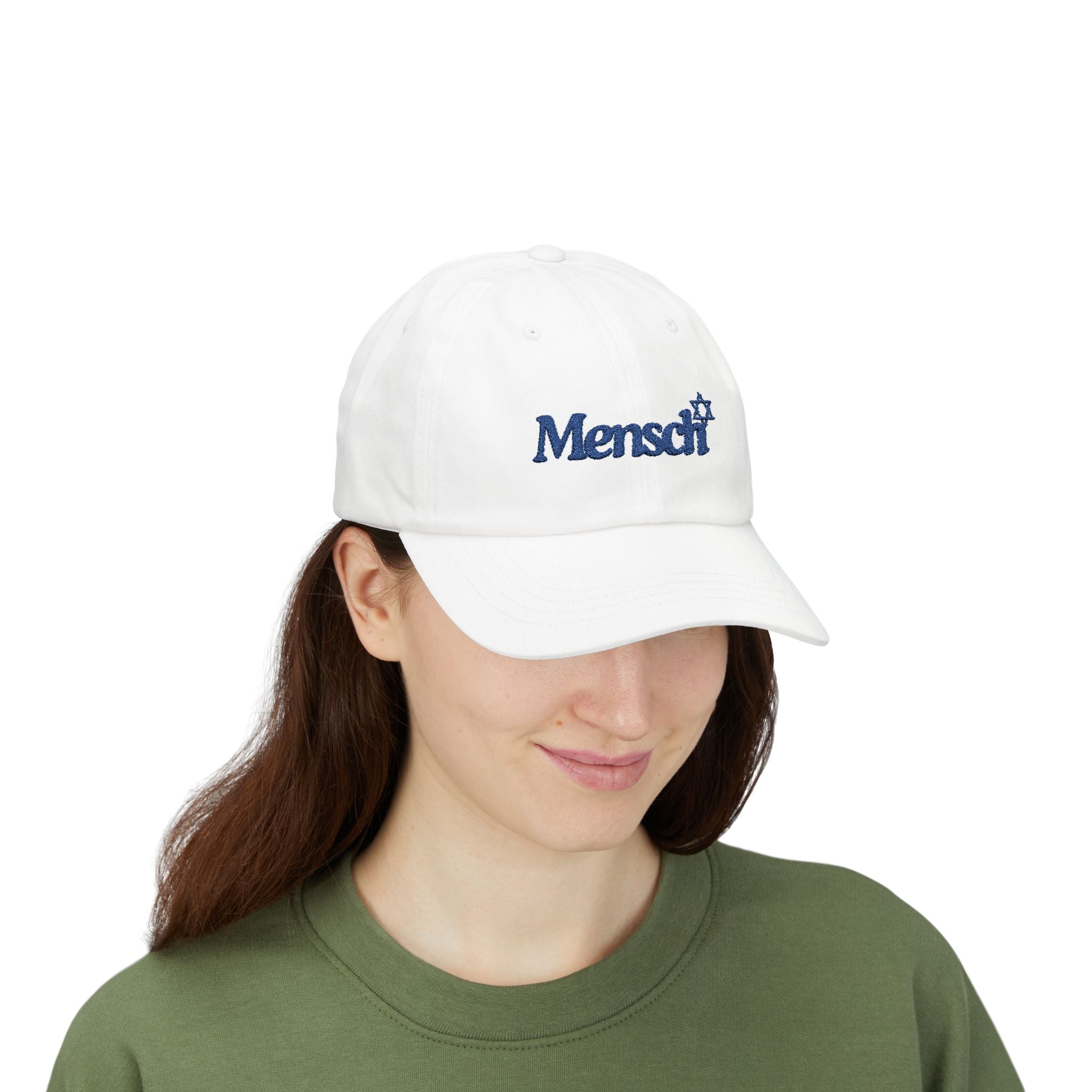 Mensch Hat Jewish Mensch Classic Baseball Cap for Mensch Embroidered Jewish Gift