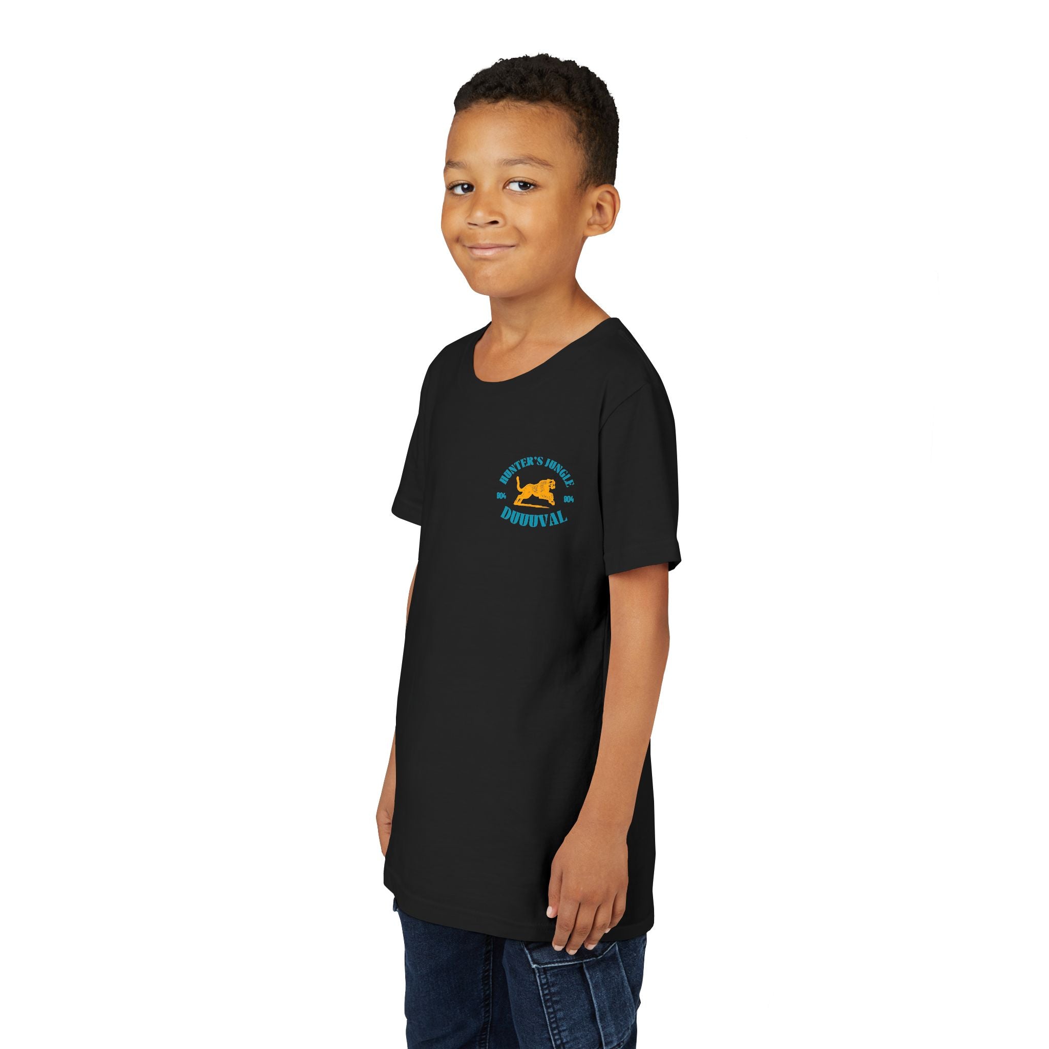 Travis Hunter Youth Short Sleeve Tee - 'The Hunt Is On' Jags Hunter Fan Wear TShirt Kids