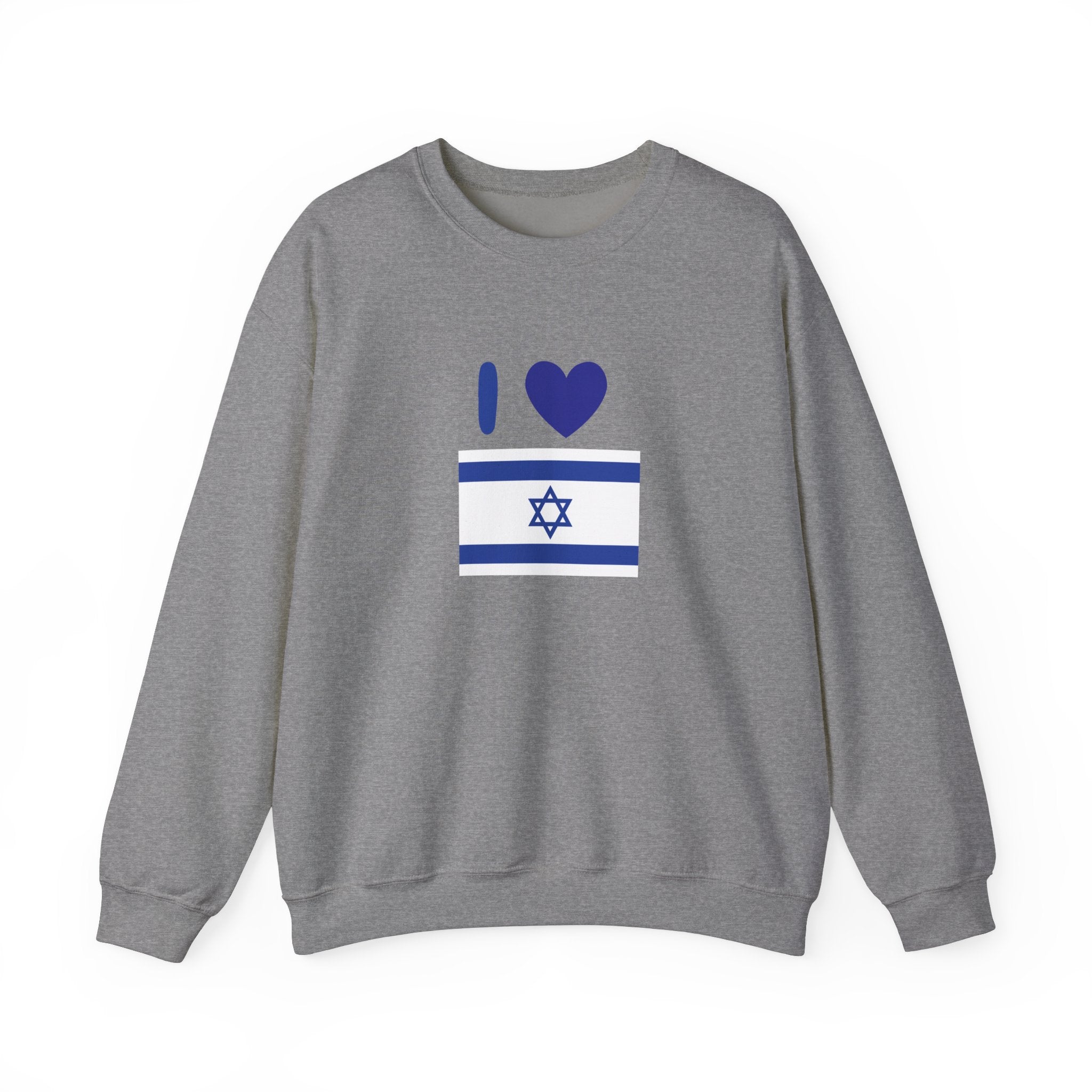 I Love Israel Unisex Heavy Blend™ Crewneck Sweatshirt