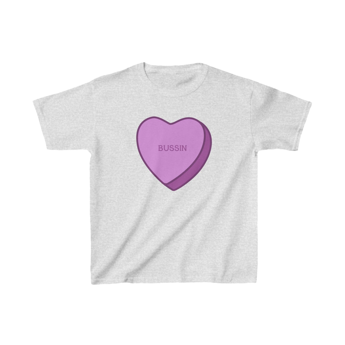 Kids Tee, Candy Hearts Bussin Valentines Day Shirt, Children Valentine Gift, Boys Girls Love Tshirt, Sweetheart Party Outfit, Love Theme