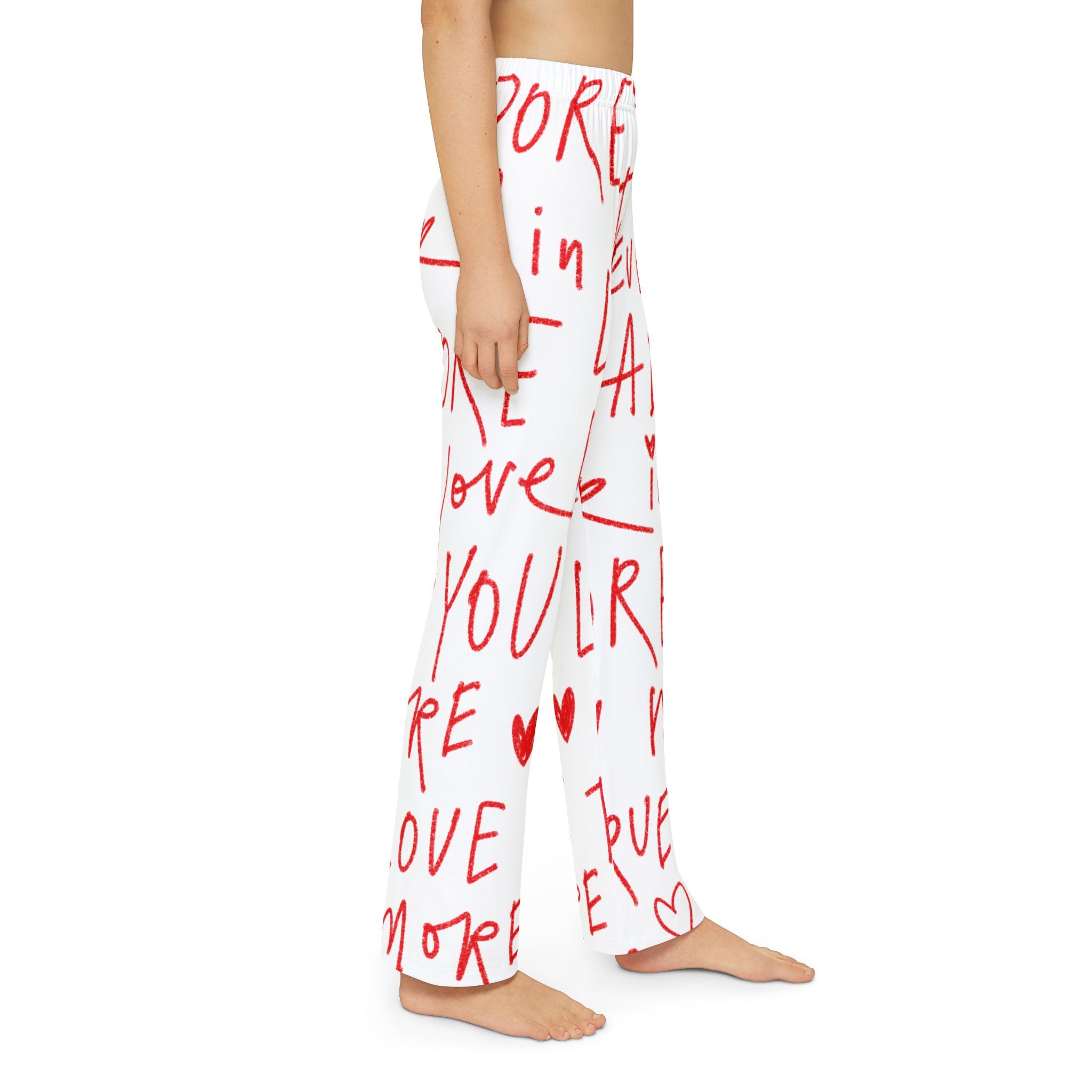Kids Valentine's Pajama Pant Youth Valentine Lounge Pants