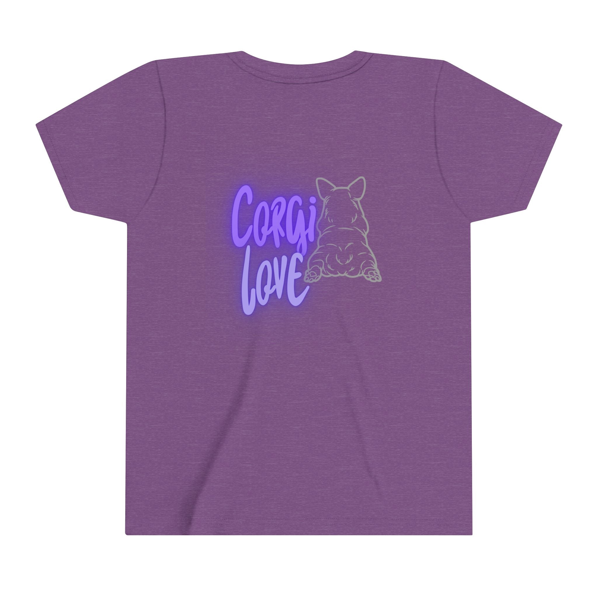 Custom Corgi Love Gemma Youth Short Sleeve Tee
