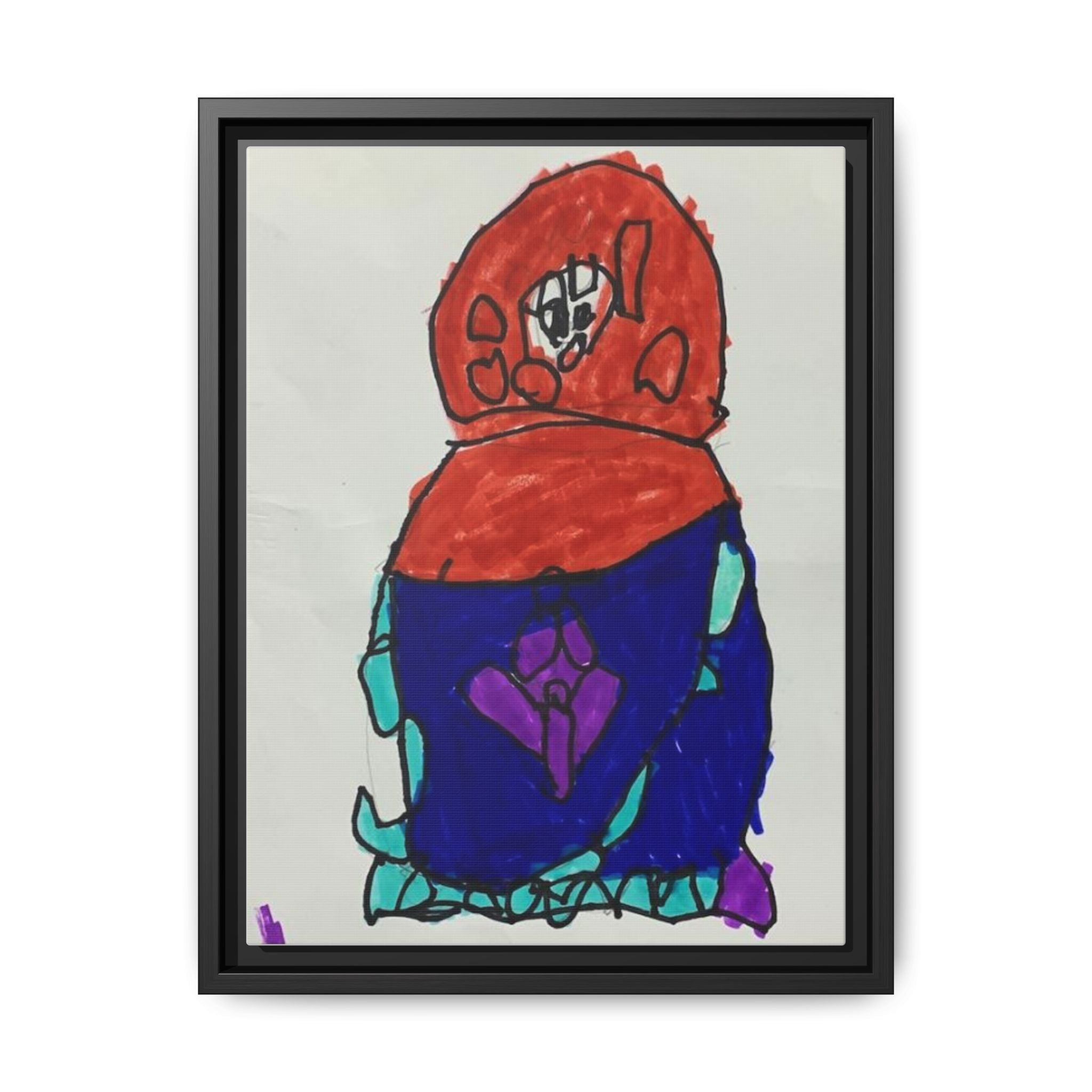Matryoshka Doll, Babushka Dolls, Russian Nesting Dolls Matte Canvas, Framed (Multi-color)