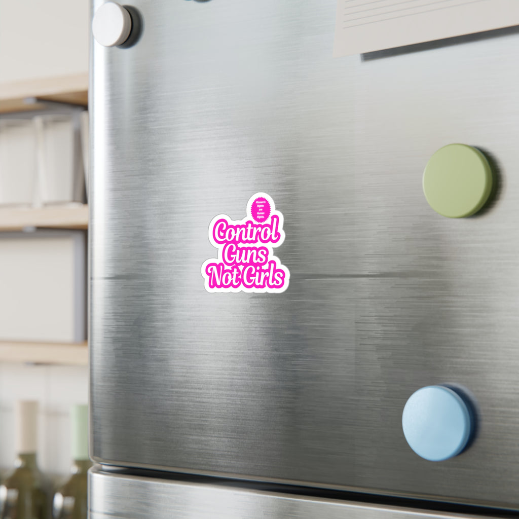 Control Guns Not Girls Kiss-Cut Vinyl Decals