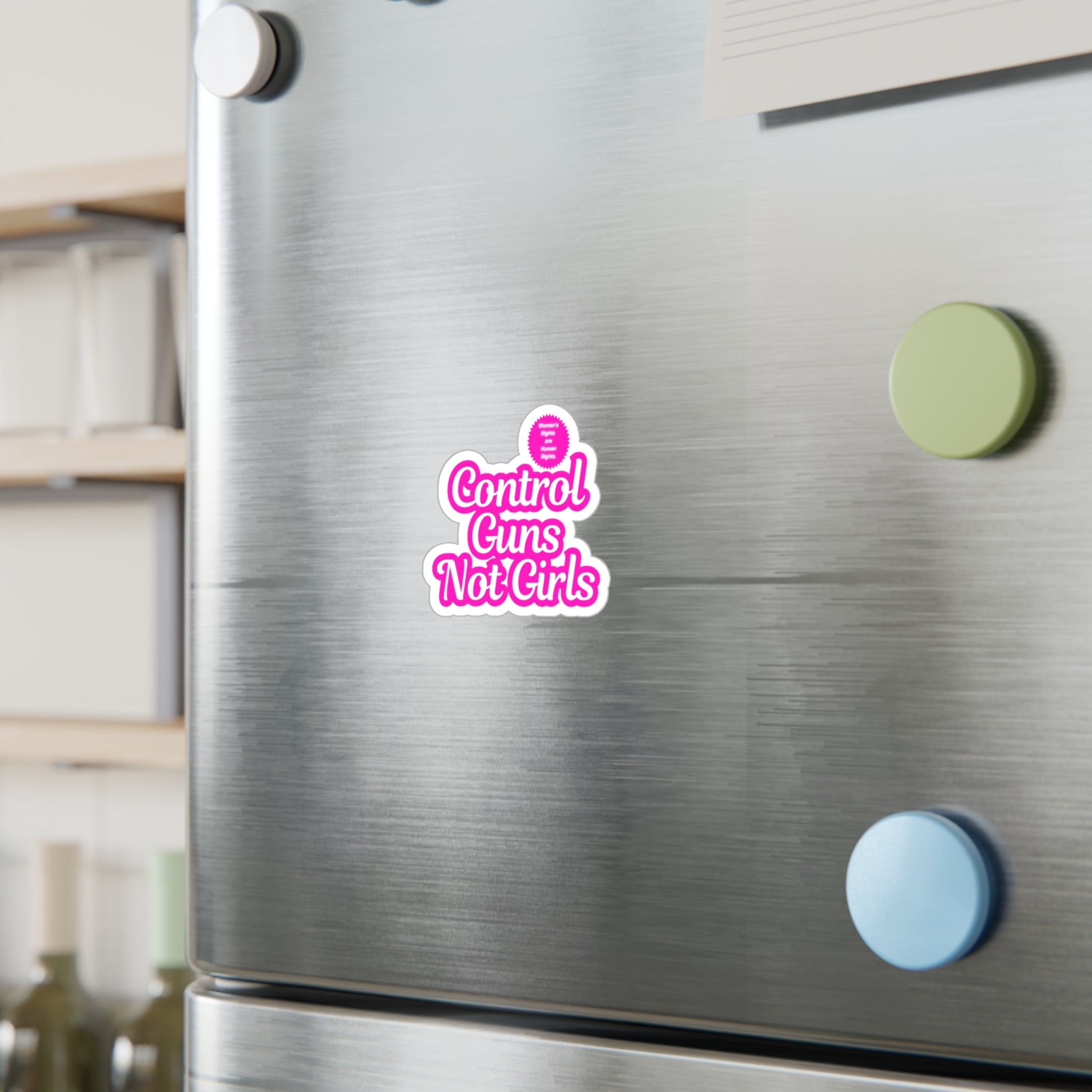 Control Guns Not Girls Kiss-Cut Vinyl Decals