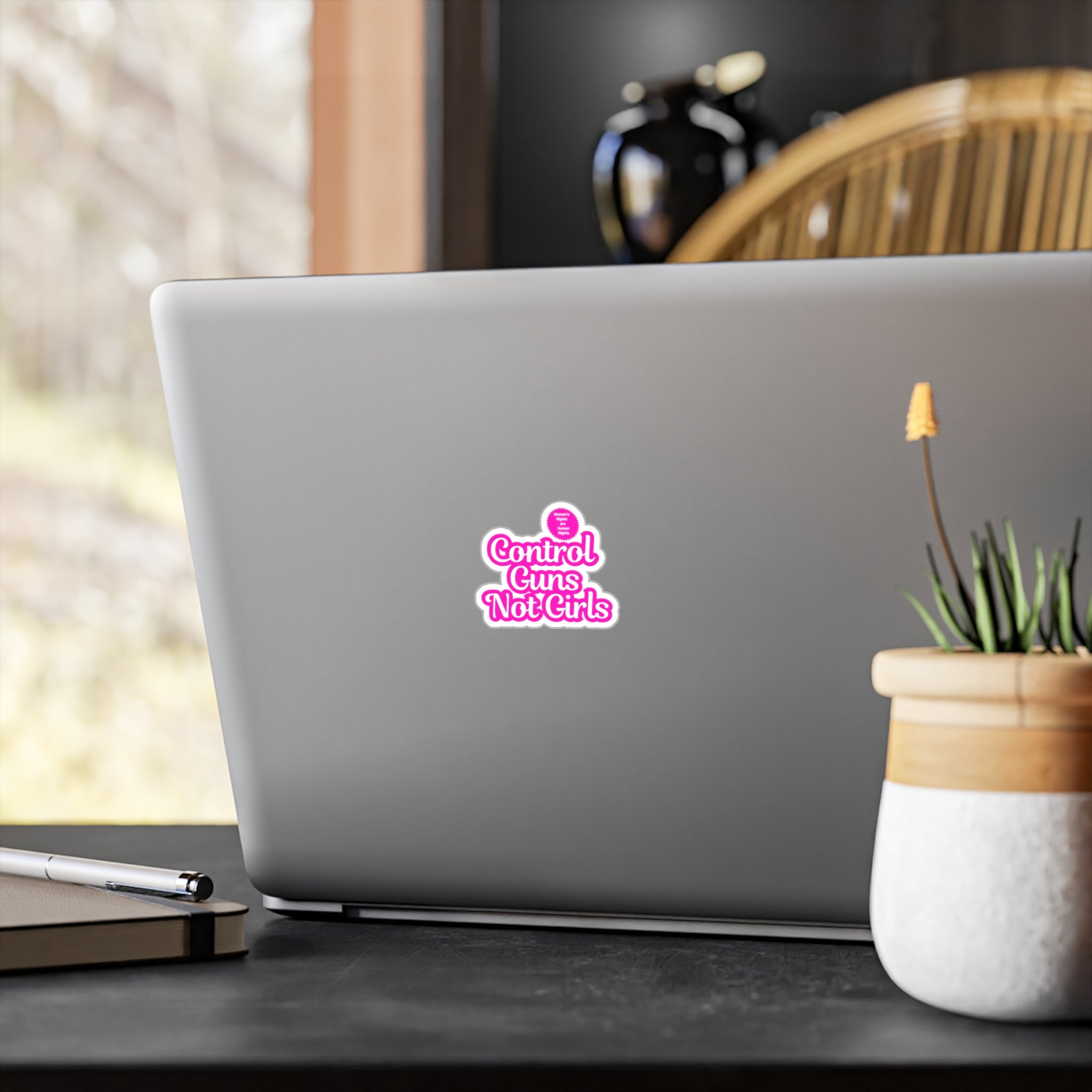 Control Guns Not Girls Kiss-Cut Vinyl Decals