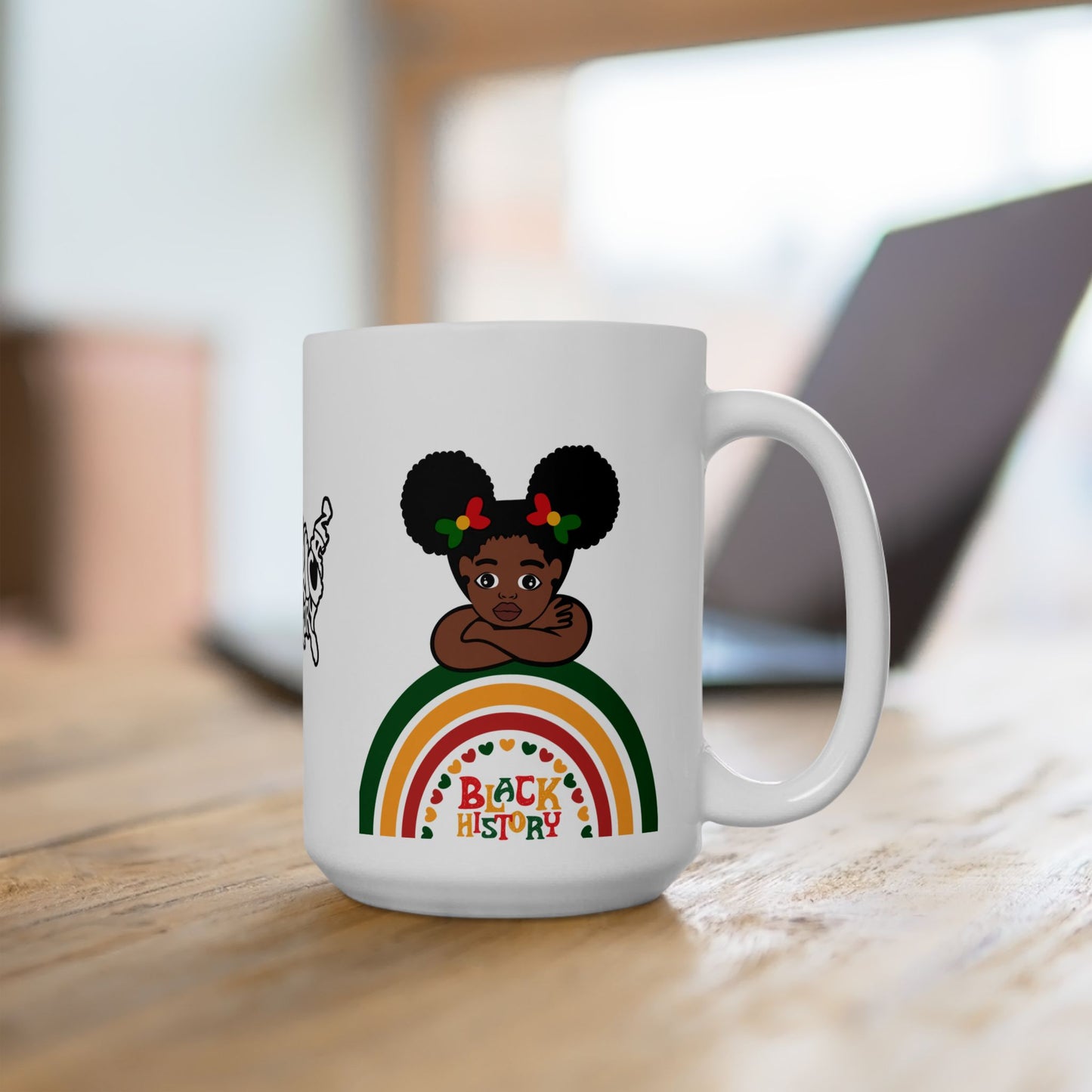 Black History Mug, Colorful 11oz 15oz Ceramic Coffee Cup, BPA Free and Lead Free, Dishwasher Safe, Microwave Safe, Customized Cup for Tea