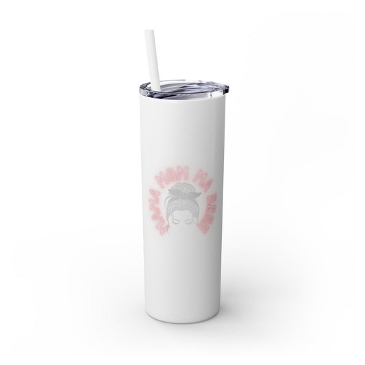 Mom Mama Ma Bruh Skinny Tumbler with Straw, 20oz