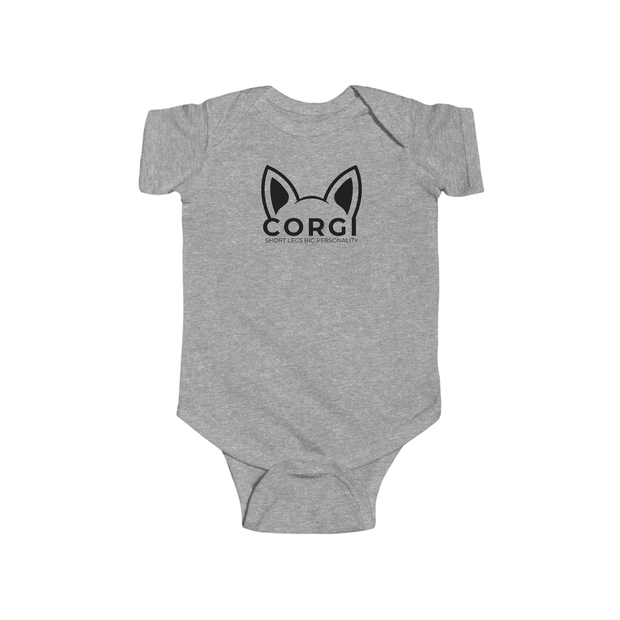 Corgi Baby Short Legs Big Personality Infant Fine Jersey Bodysuit