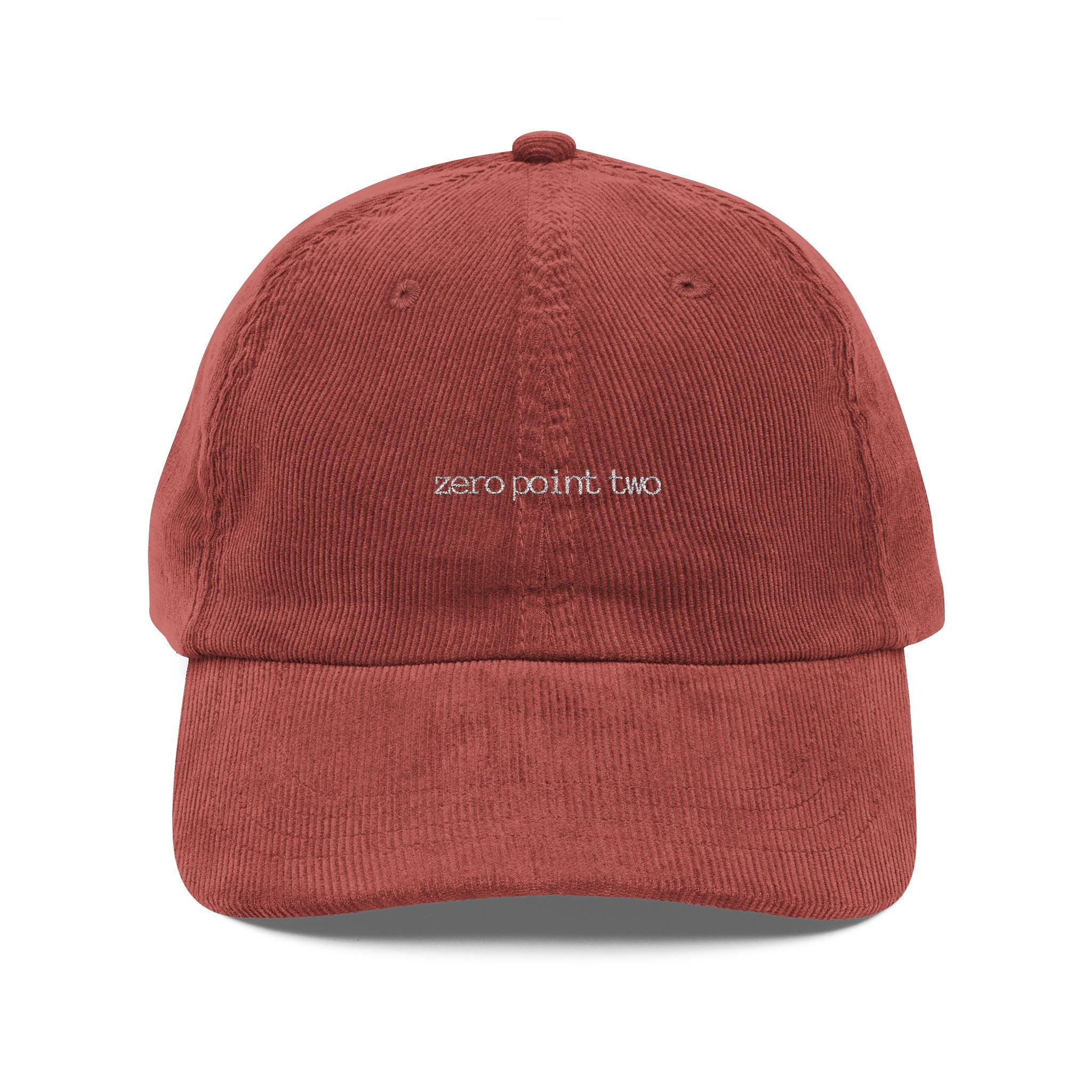 Zero Point Two Vintage Corduroy Cap Jewish Identity Hat 0.2