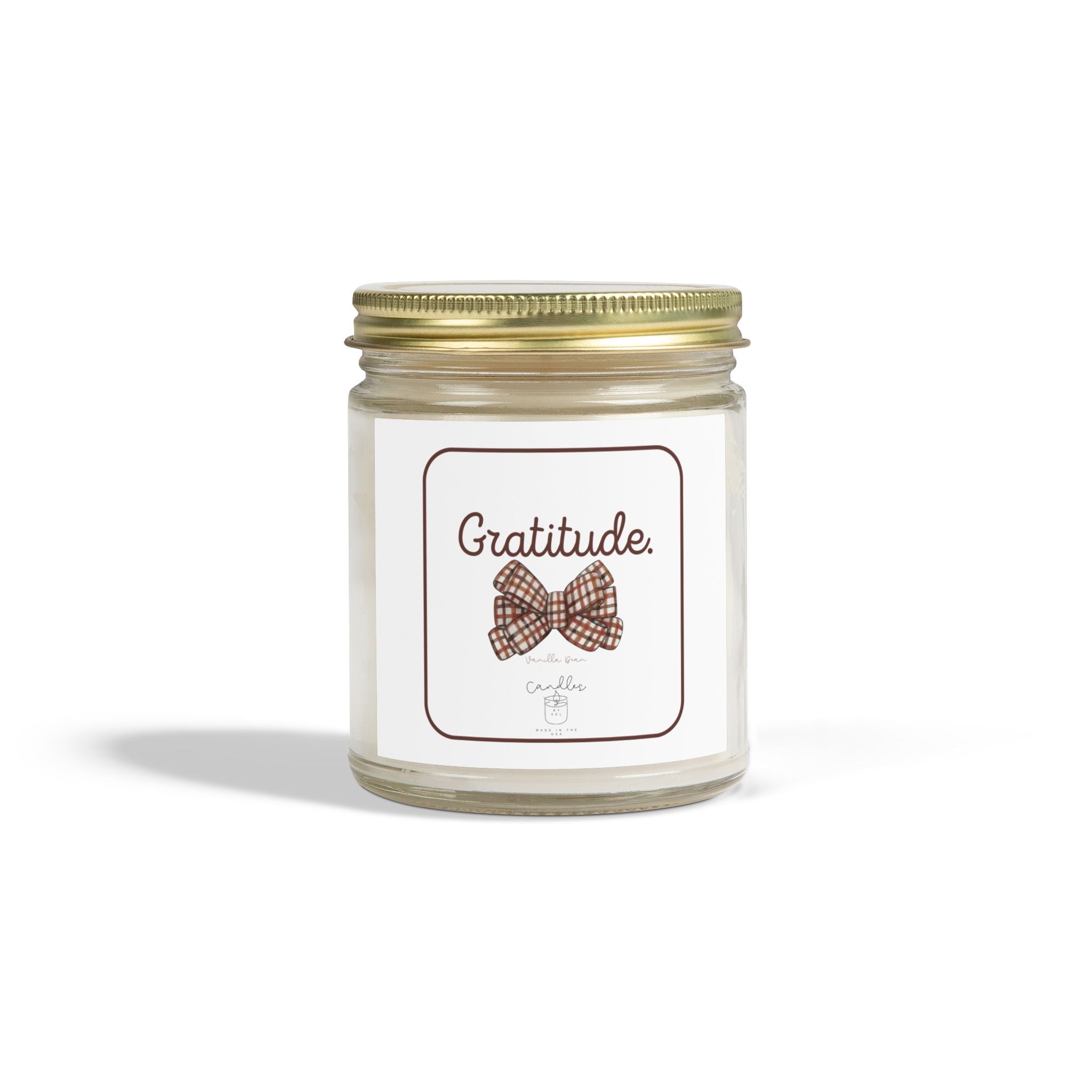 Gratitude Vanilla Bean Scented Candle Fall Scented Candle